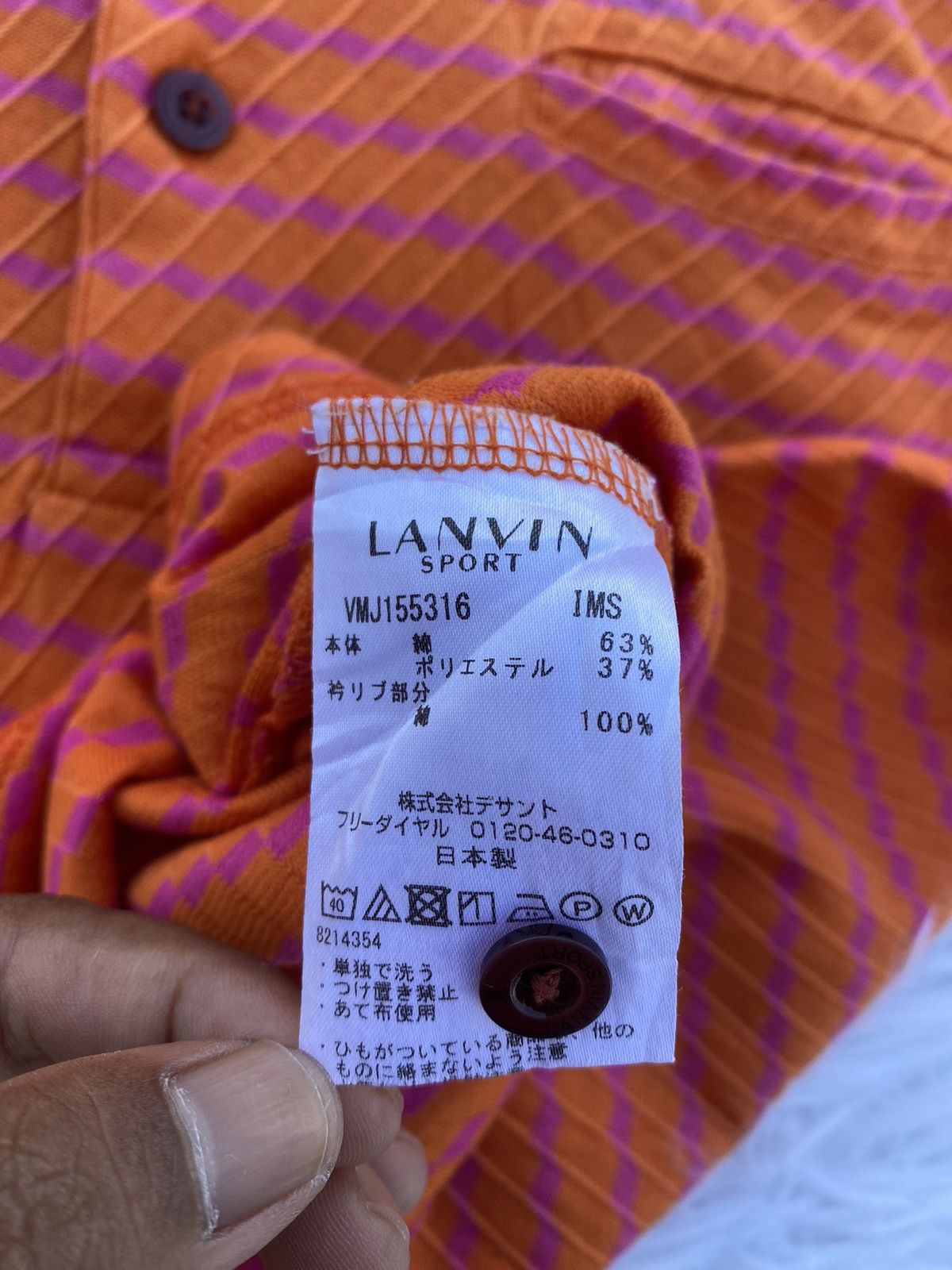 Lanvin Rare Vintage Lanvin Textured Polo Tshirt Size US M / EU 48-50 / 2 - 11 Thumbnail