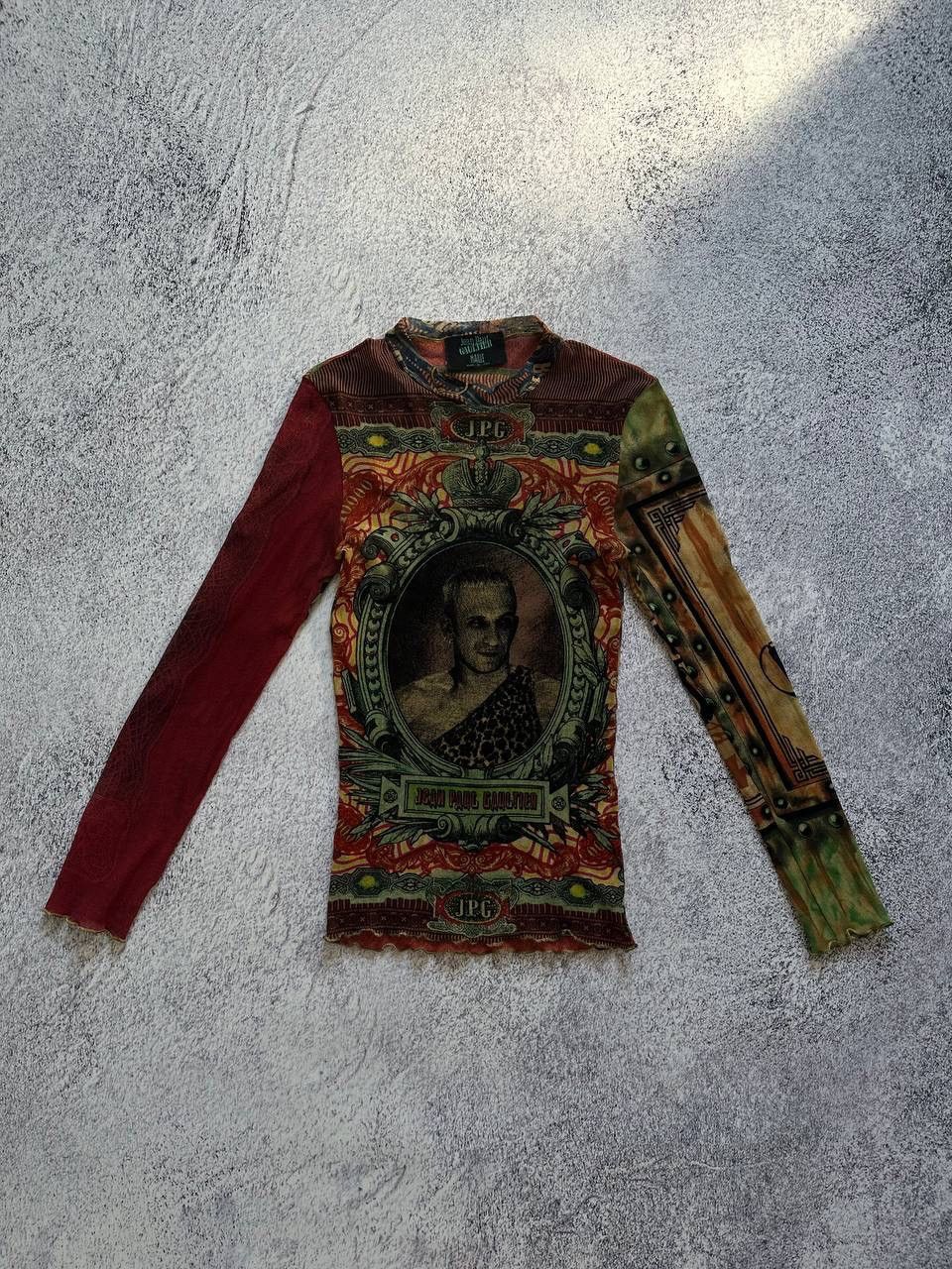 Vintage Very Rare Jean Paul Gaultier Mesh Top Overprinted | Grailed