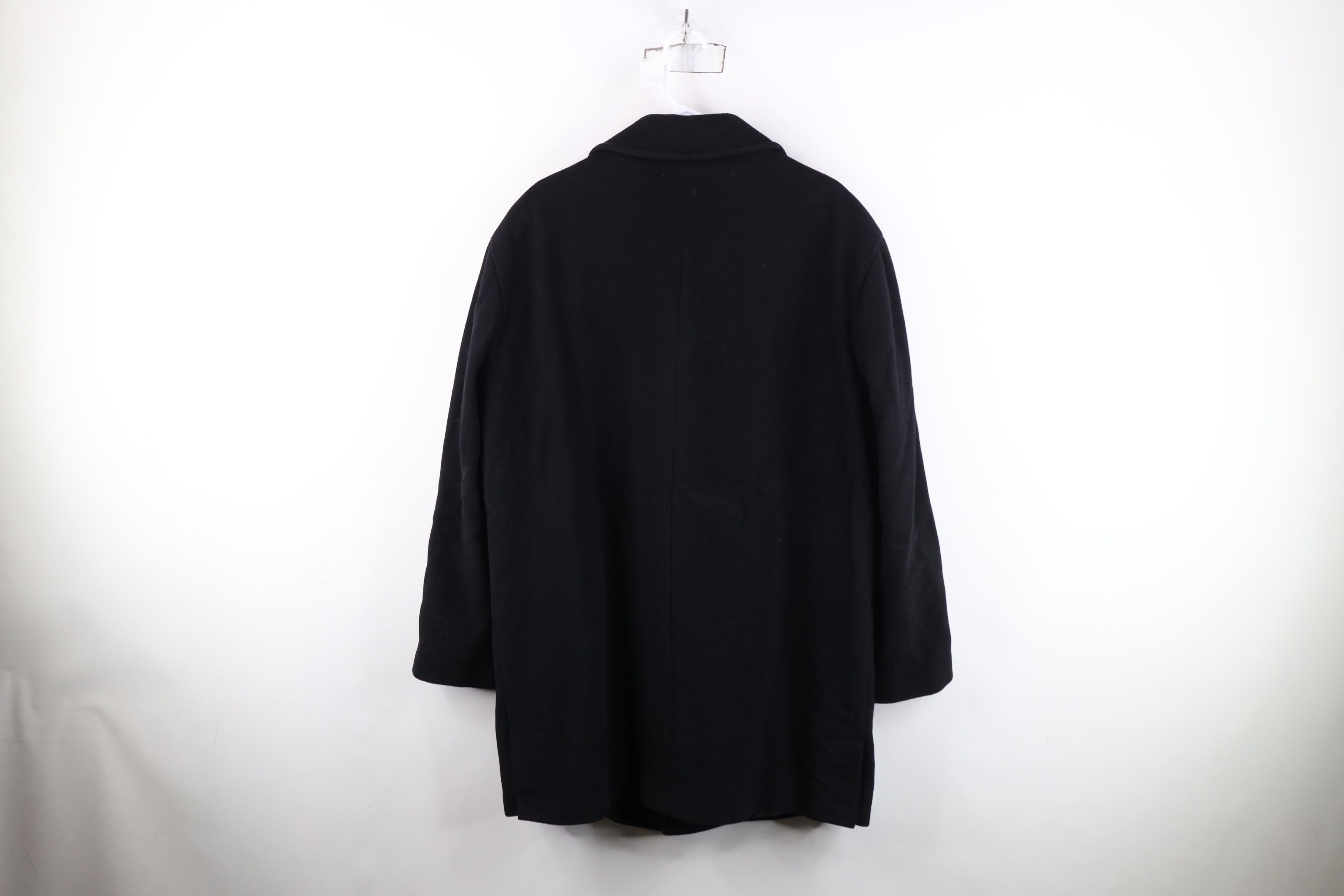 Ralph Lauren Vintage Ralph Lauren Full Button Overcoat Jacket Black Size US L / EU 52-54 / 3 - 13 Thumbnail
