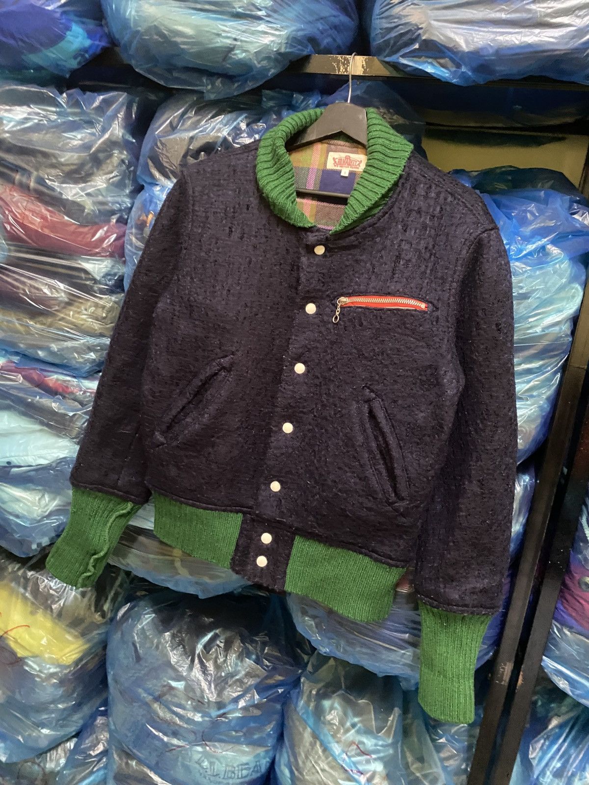 HOLLYWOOD RANCH MARKET VINTAGE 90S HR MARKET MOHAIR VARSITY JACKET MADE IN JAPAN Size US S / EU 44-46 / 1 - 2 Thumbnail