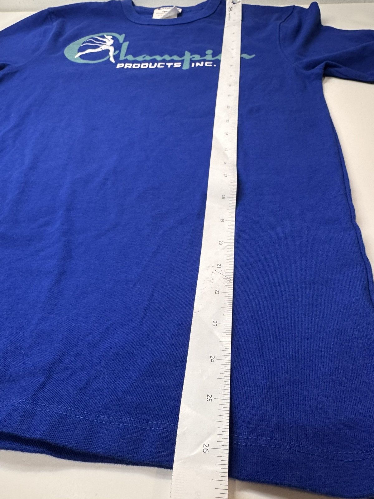Champion Vintage Champion Logo Blue Running Man Retro Heritage Tee Size US S / EU 44-46 / 1 - 6 Thumbnail