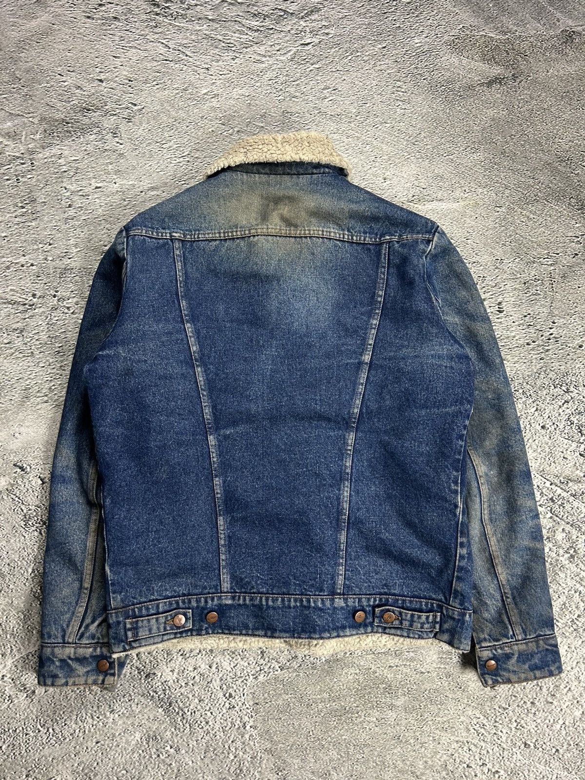 Wrangler 60's Wrangler Sherpa jacket denim vintage blue Size US L / EU 52-54 / 3 - 9 Thumbnail