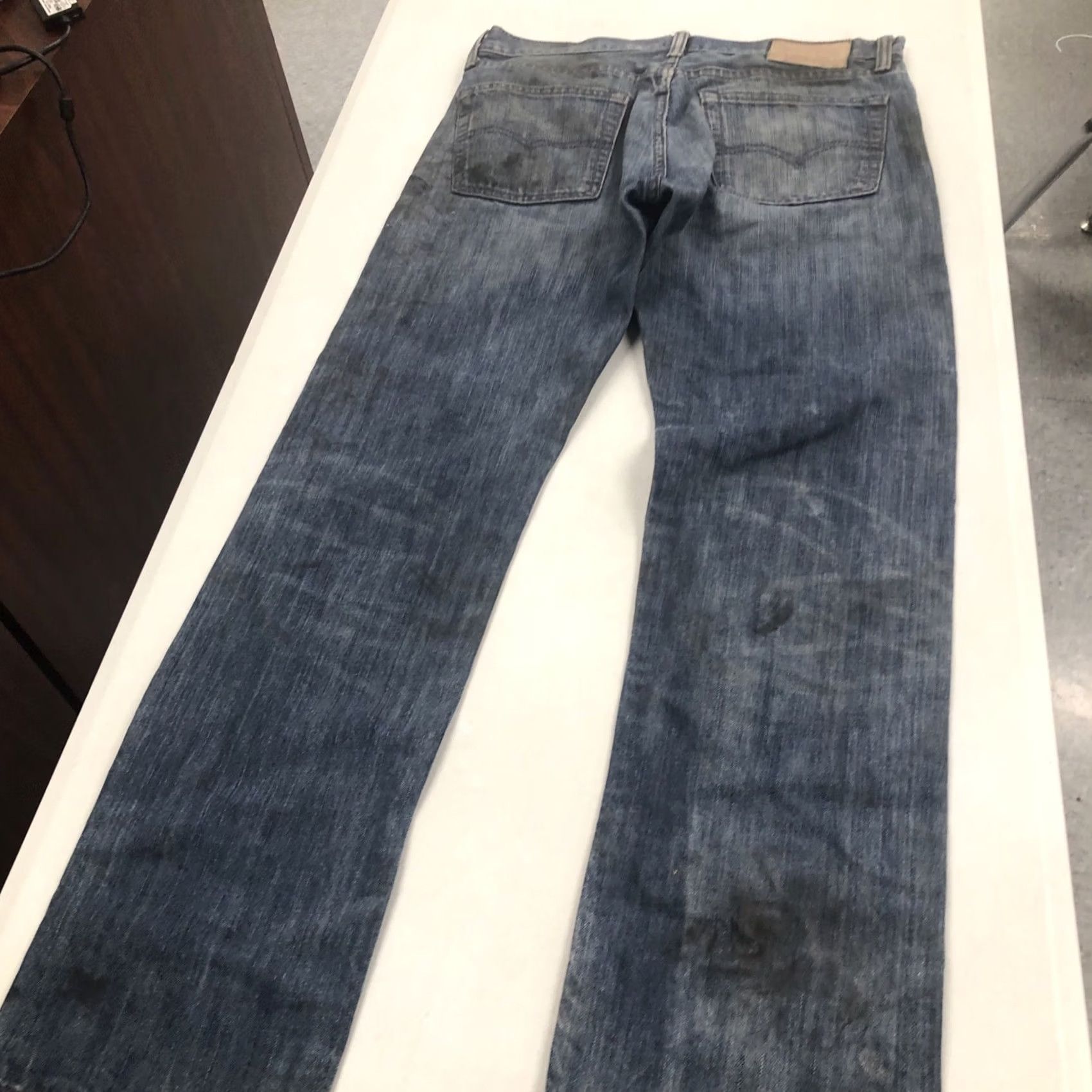 Levi's Levi's 513 Men's Slim Straight Jeans Dark Blue 32x30 5-Pocket Denim Cotton Blend Slim Fit Regular Rise Mid 90s Theme Mens Size US 32 / EU 48 - 4 Thumbnail