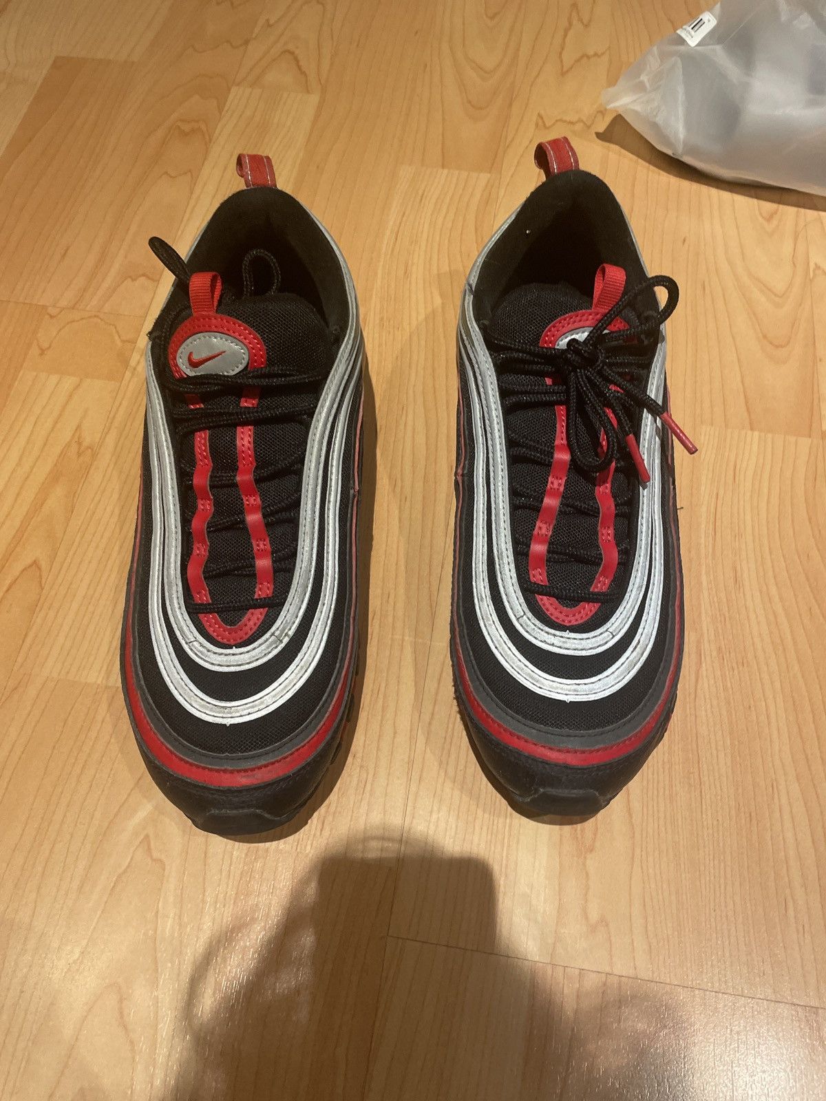 Nike Nike Air Max 97 Black/Red Size US 10.5 / EU 43-44 - 5 Thumbnail