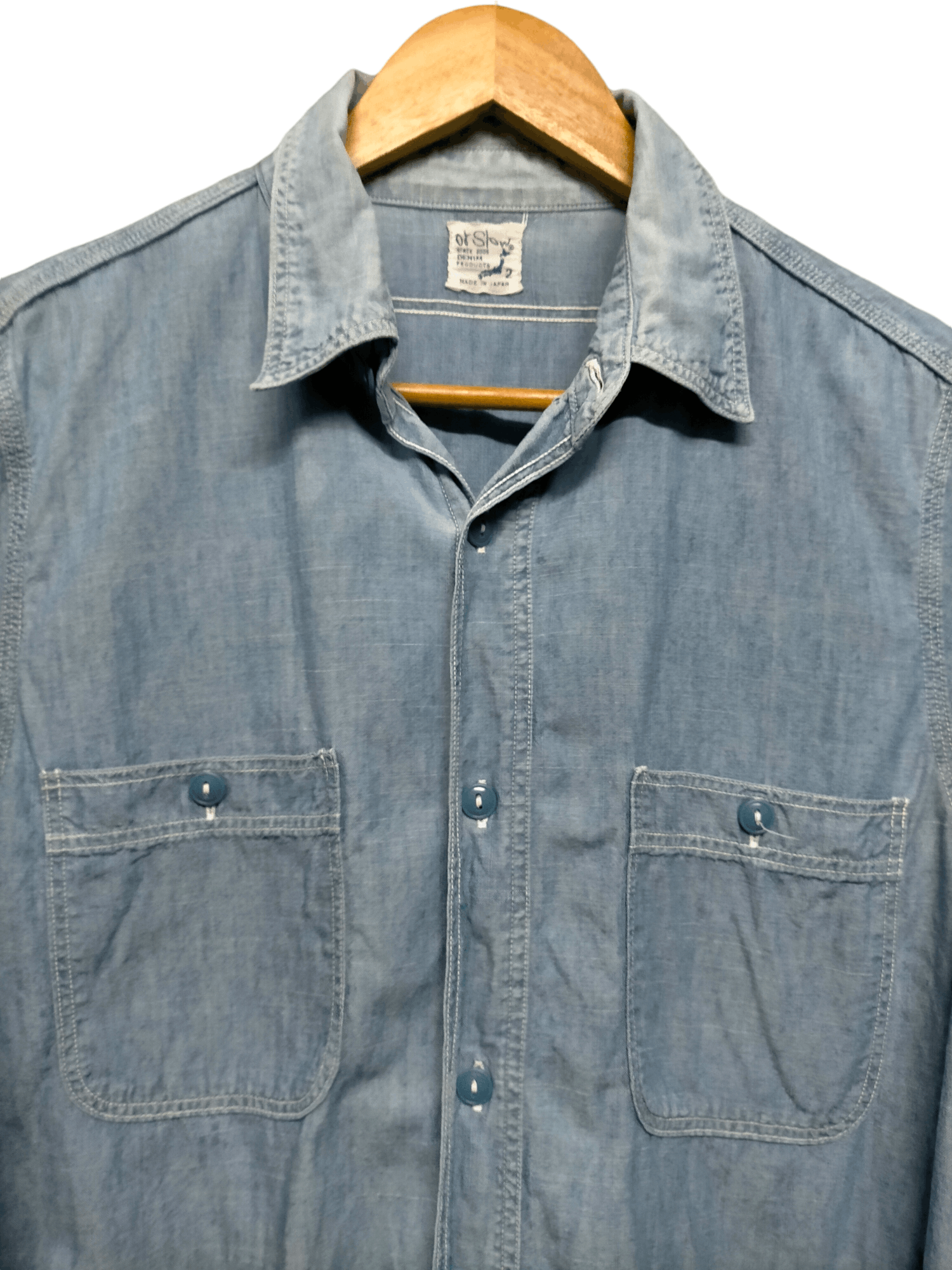 Orslow Made in japan Orslow Chambry Shirt Button ups Size US M / EU 48-50 / 2 - 4 Thumbnail