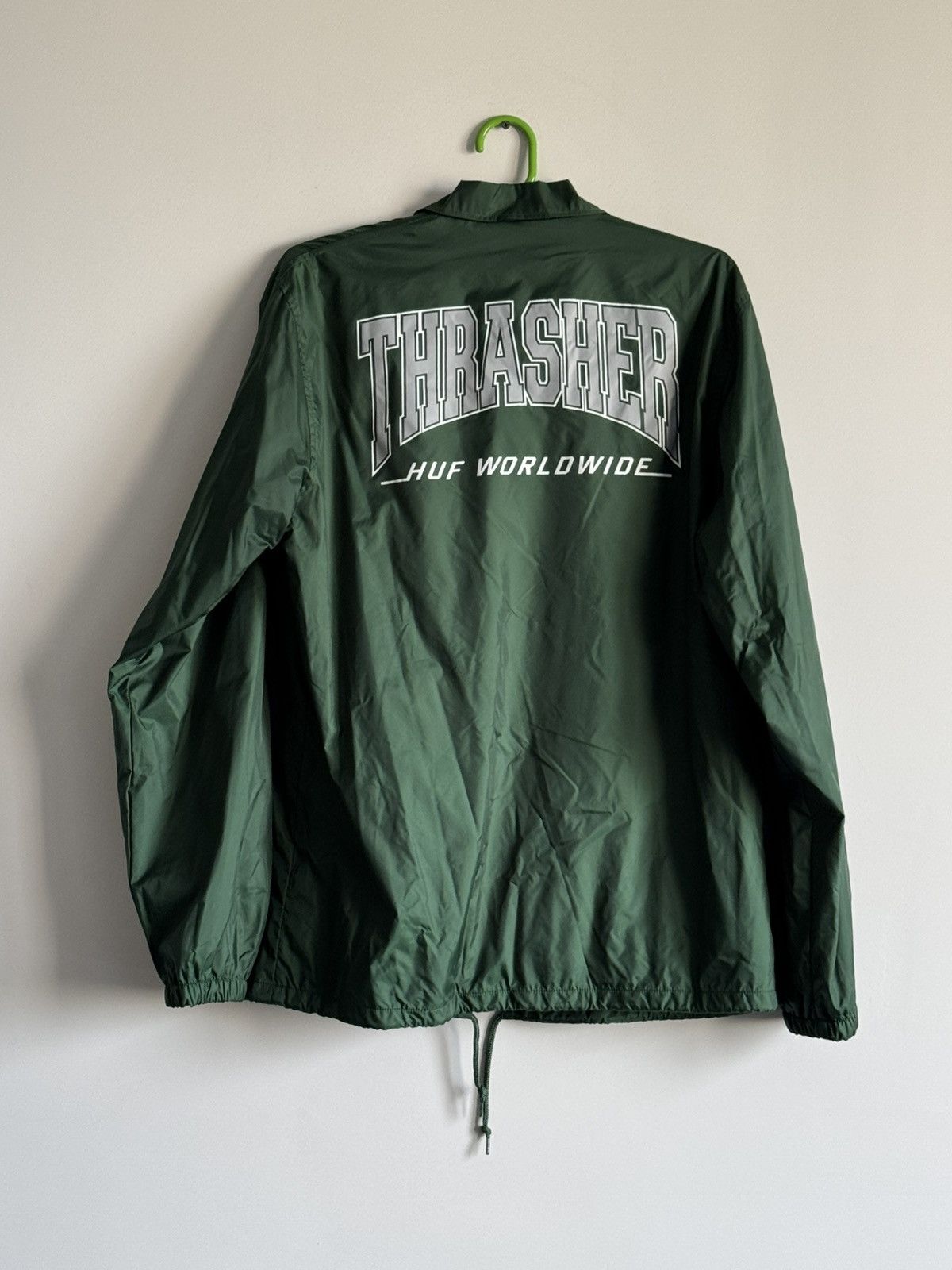 Huf Huf x Thrasher green coaches jacket Size US L / EU 52-54 / 3 - 7 Thumbnail
