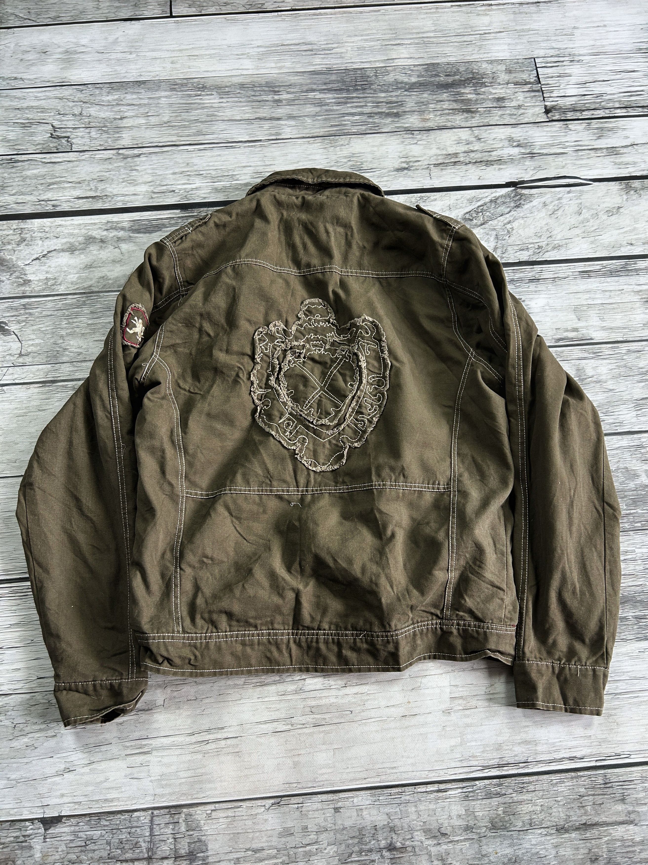 Japanese Brand × Vintage Vintage Rick Owens Balenciaga Style Denim Cargo Jacket 90s Size US XL / EU 56 / 4 - 7 Thumbnail