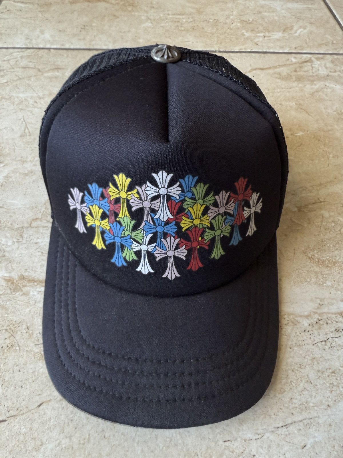 Chrome Hearts Chrome Hearts black Trucker Hat Multi Color  display picture 2