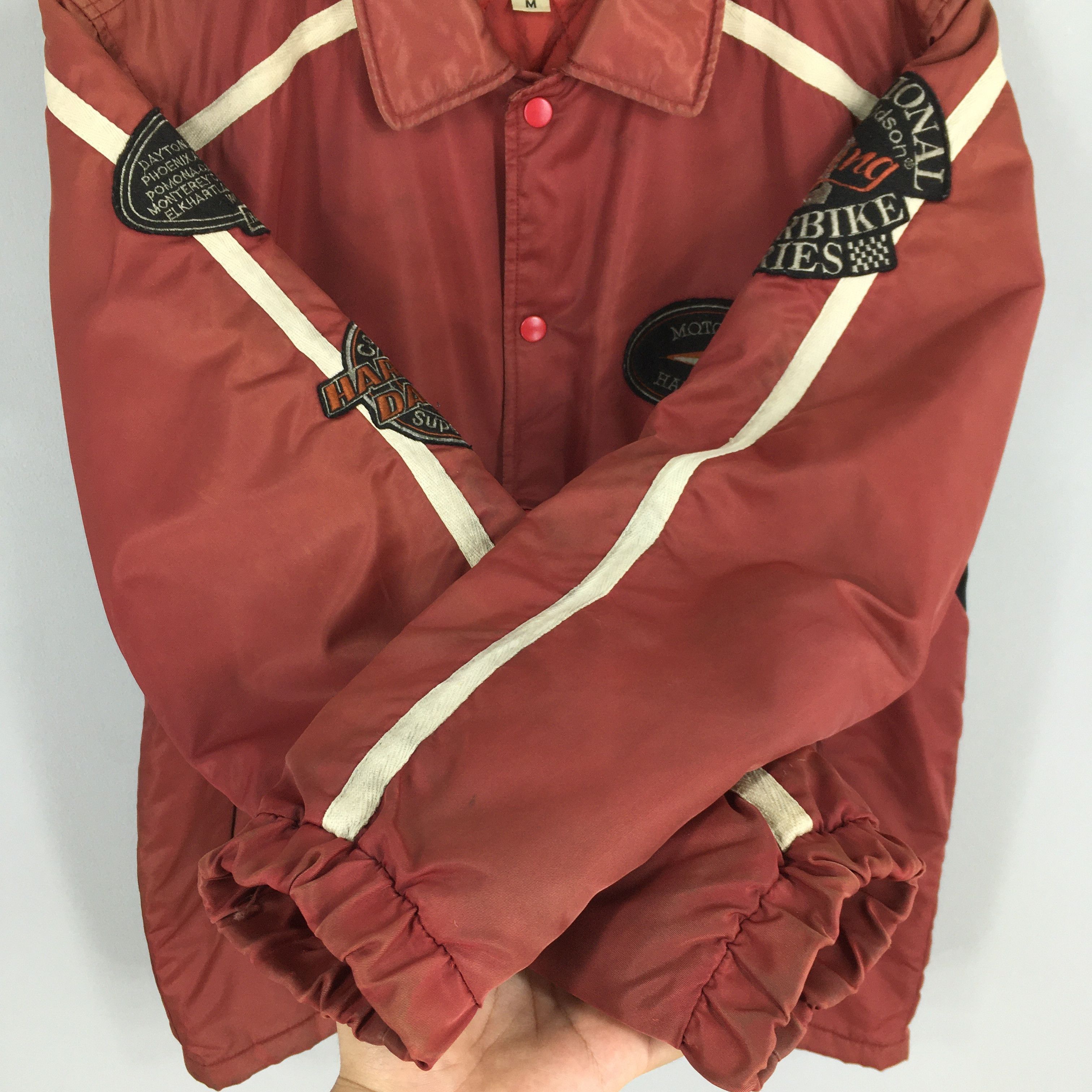 Harley Davidson Vintage Harley Davidson Motorcycles Burgundy Jacket Medium Size US M / EU 48-50 / 2 - 6 Thumbnail