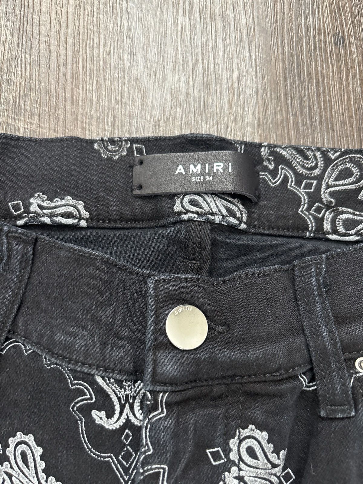 Amiri Flocked Bandana Jean Size US 34 / EU 50 - 4 Thumbnail