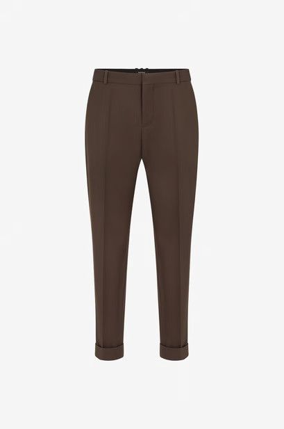 Balmain o1y0426 Casual Pant in Dark Brown Size US 30 / EU 46 - 1 Thumbnail