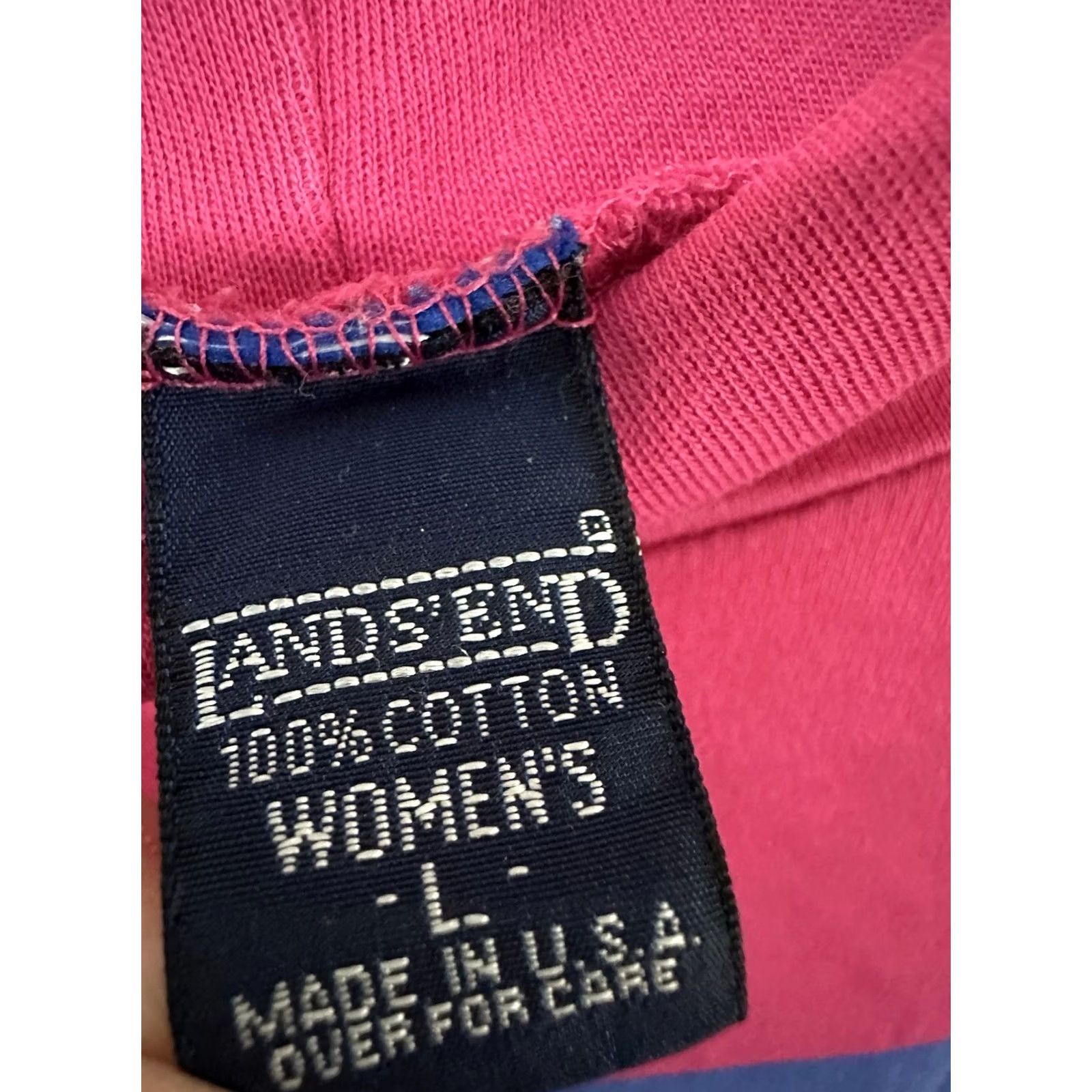 Lands' End VTG Lands End Women's Color Block Striped Turtleneck Shirt L USA Size L / US 10 / IT 46 - 3 Thumbnail