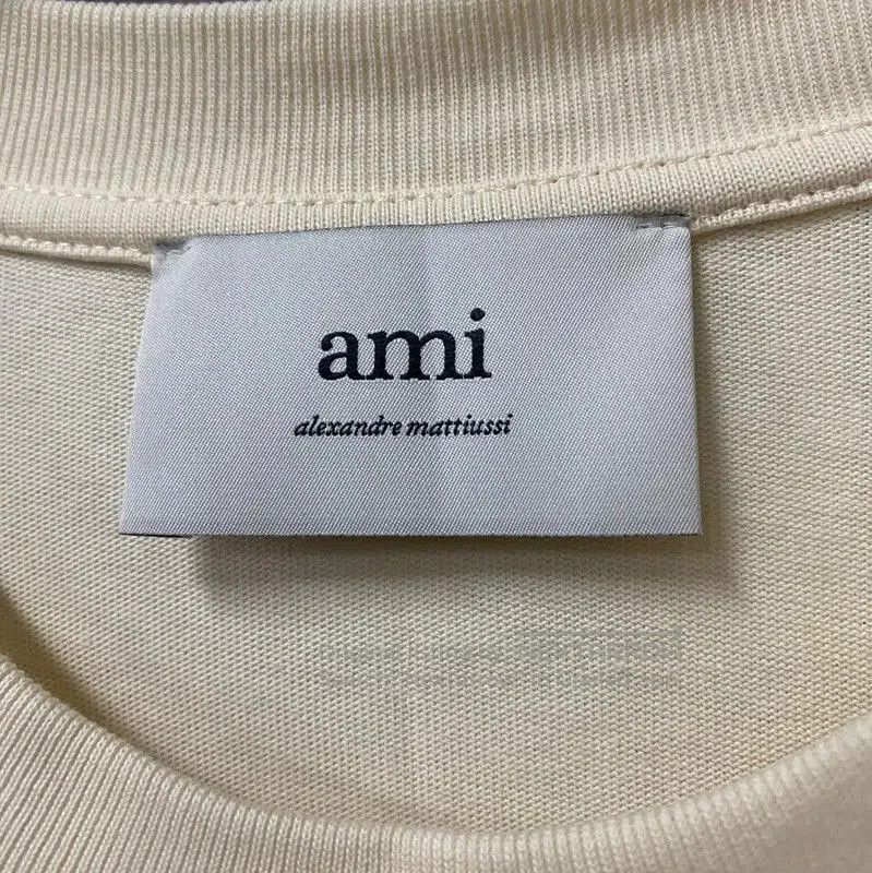 AMI AMI Beige Cotton Short Sleeve T-Shirt . Size US S / EU 44-46 / 1 - 5 Thumbnail