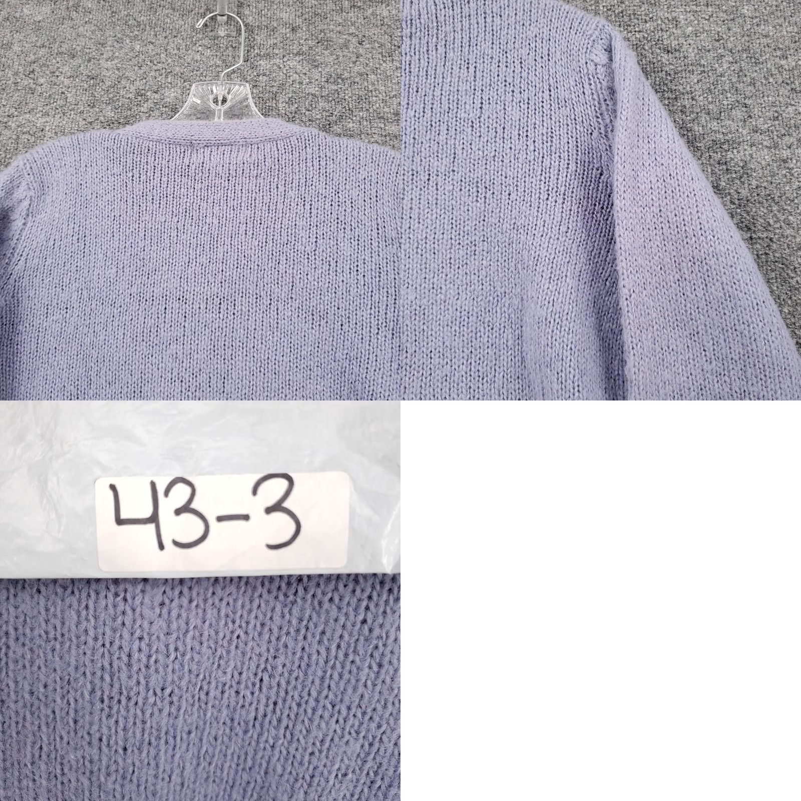 Vintage VINTAGE Skyr Cardigan Womens Small Purple Wool Blend V Neck Button Sweater 80s Size S / US 4 / IT 40 - 10 Thumbnail