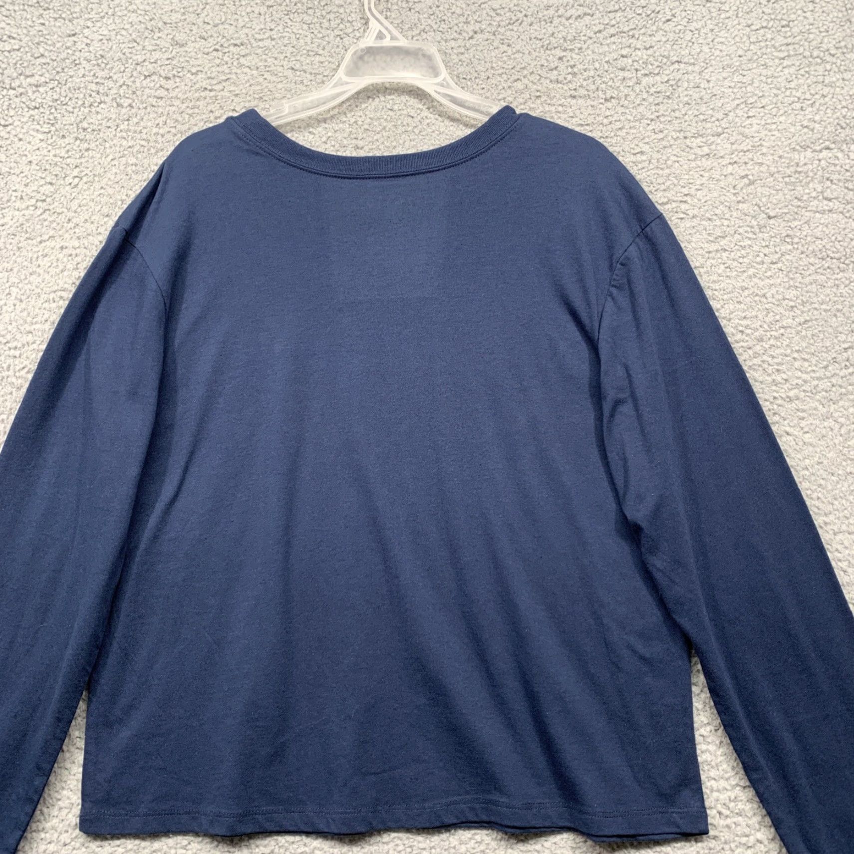 X-LARGE Zoe + Liv T-Shirt XL Long Sleeve Navy Blue White Hugs & Knishes NWT Size XL / US 12-14 / IT 48-50 - 6 Thumbnail