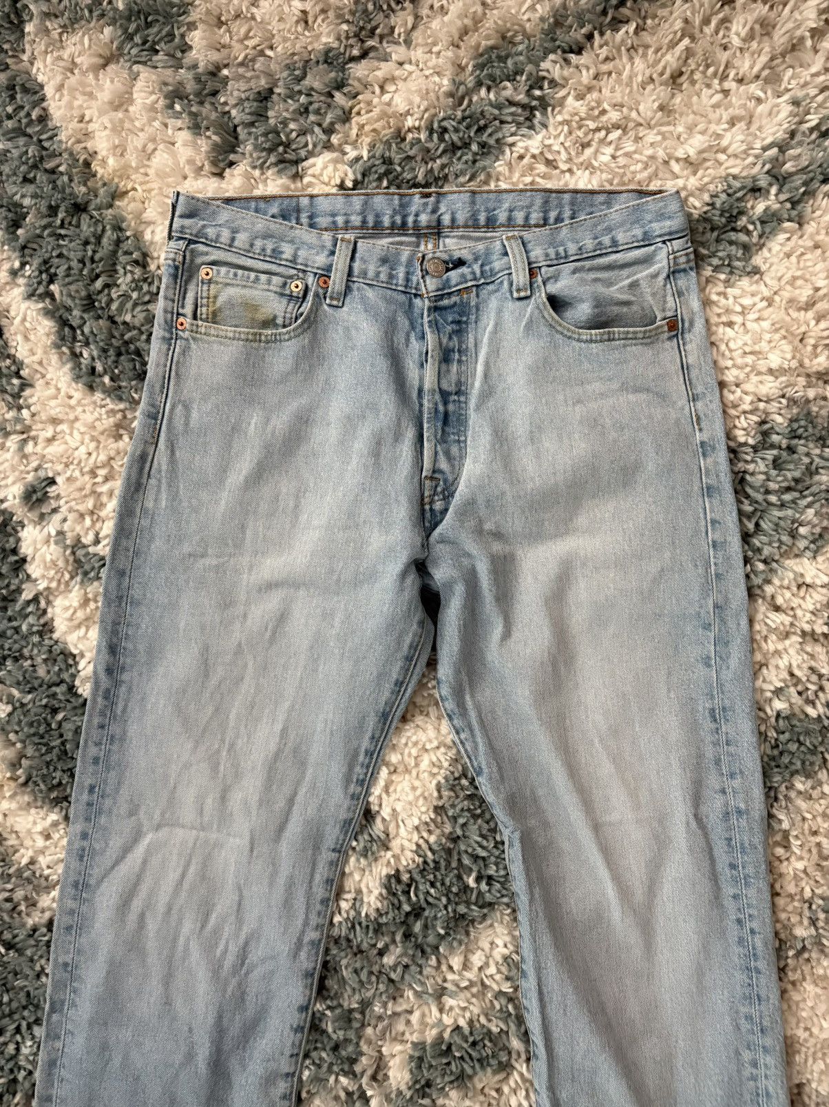 Levi's Levis 501 - Light Blue Wash - 34/32 Size US 34 / EU 50 - 2 Thumbnail