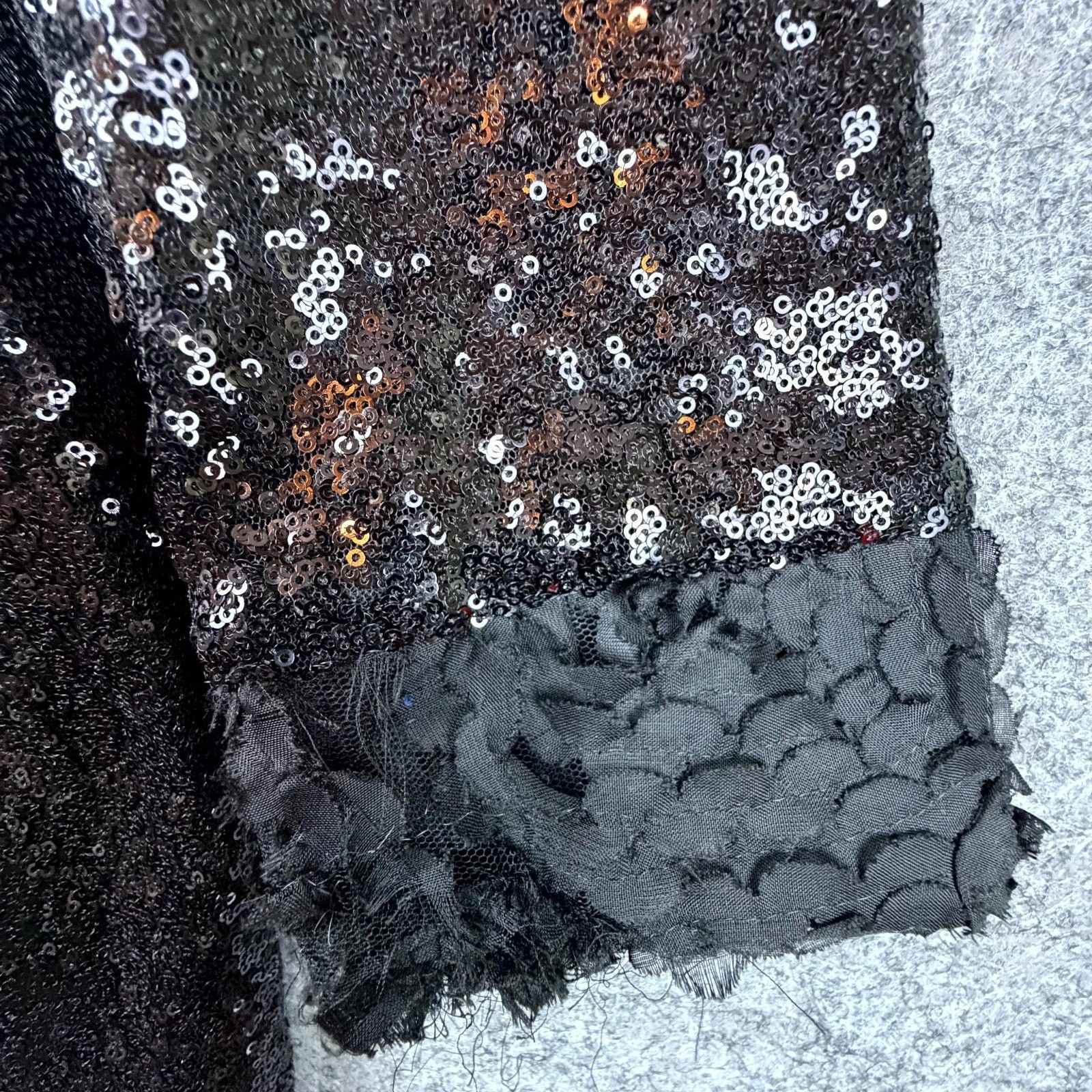 Naeem Khan Timeless Naeem Khan Dress 20W Black Glam Sequin Evening Size 3XL / US 20-22 - 3 Thumbnail