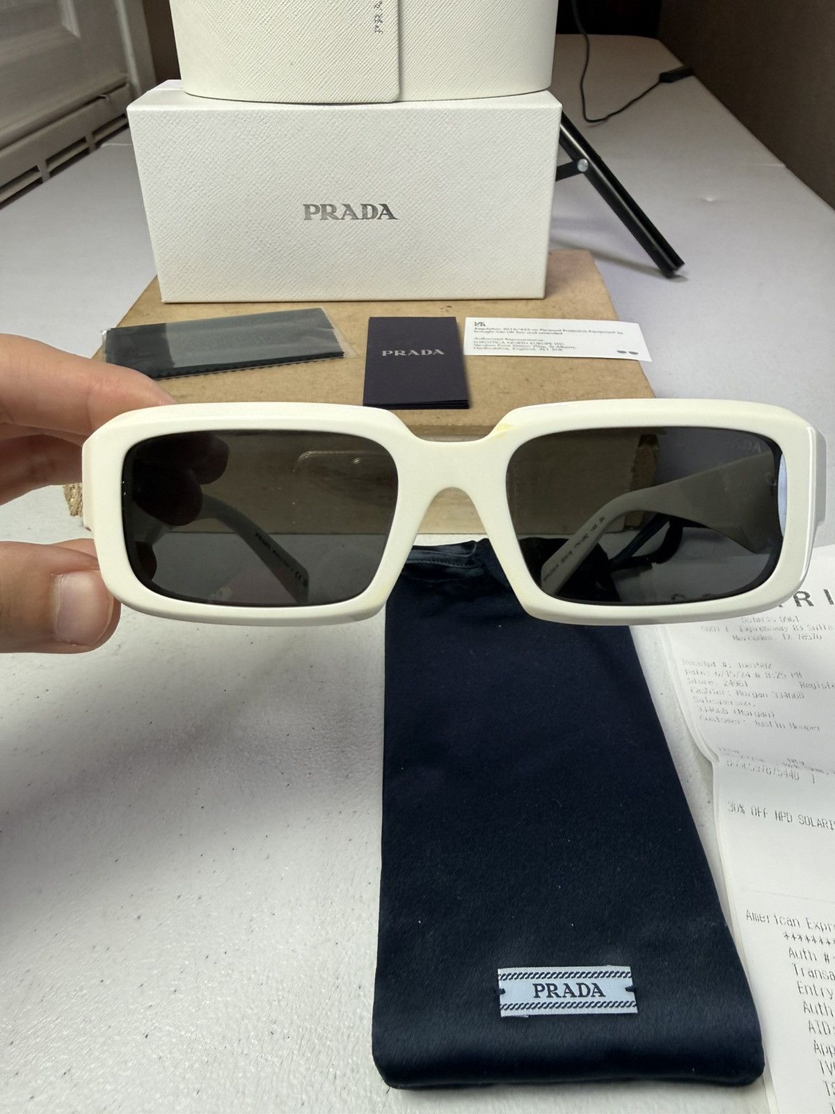 Prada $391 Prada Symbole Pillow Sunglasses | Saks Fifth Avenue Size ONE SIZE - 4 Thumbnail