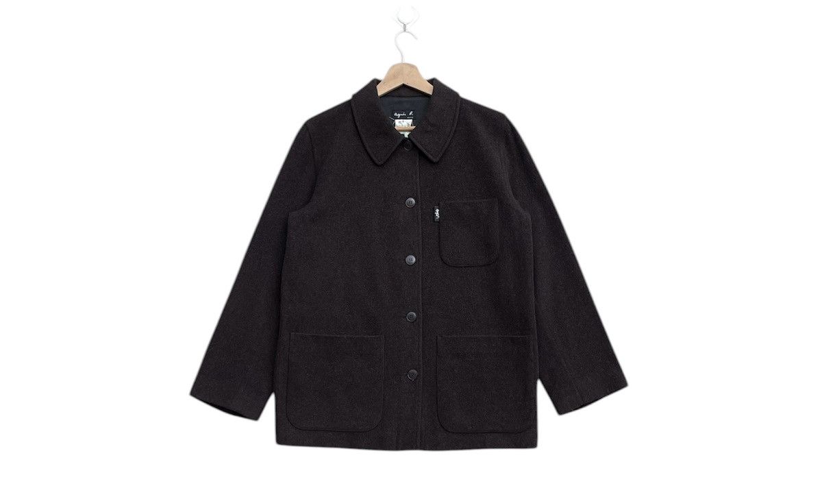 agnes b. 🔥Accept Binding Offer🔥Agnes b. Homme Brown Wool Chore Jacket Size US M / EU 48-50 / 2 - 1 Thumbnail