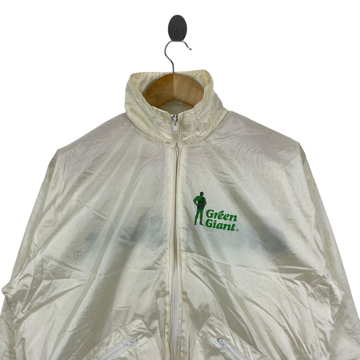 Vintage Vintage 80s Green Giant Windbreaker Light Jacket Size US L / EU 52-54 / 3 - 3 Thumbnail