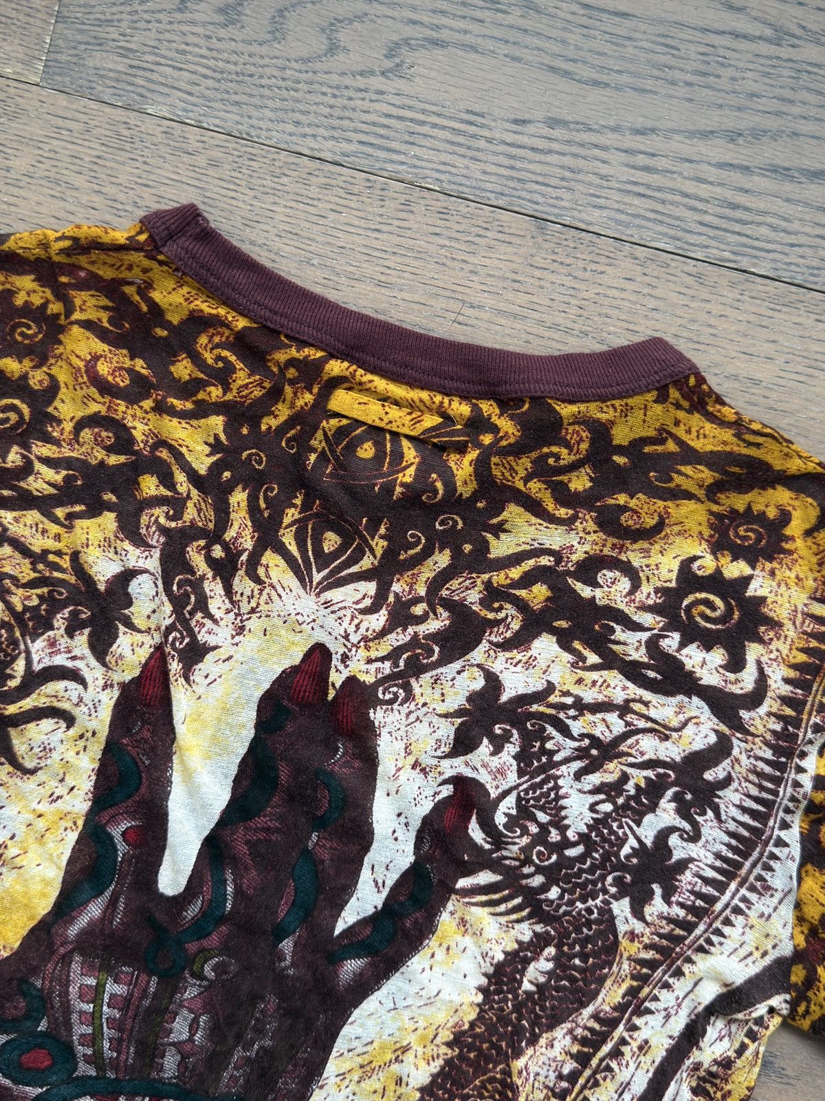 Jean Paul Gaultier Jean Paul Gaultier Maille 1994 Devil Hand & Dragon T Shirt Size US S / EU 44-46 / 1 - 2 Thumbnail