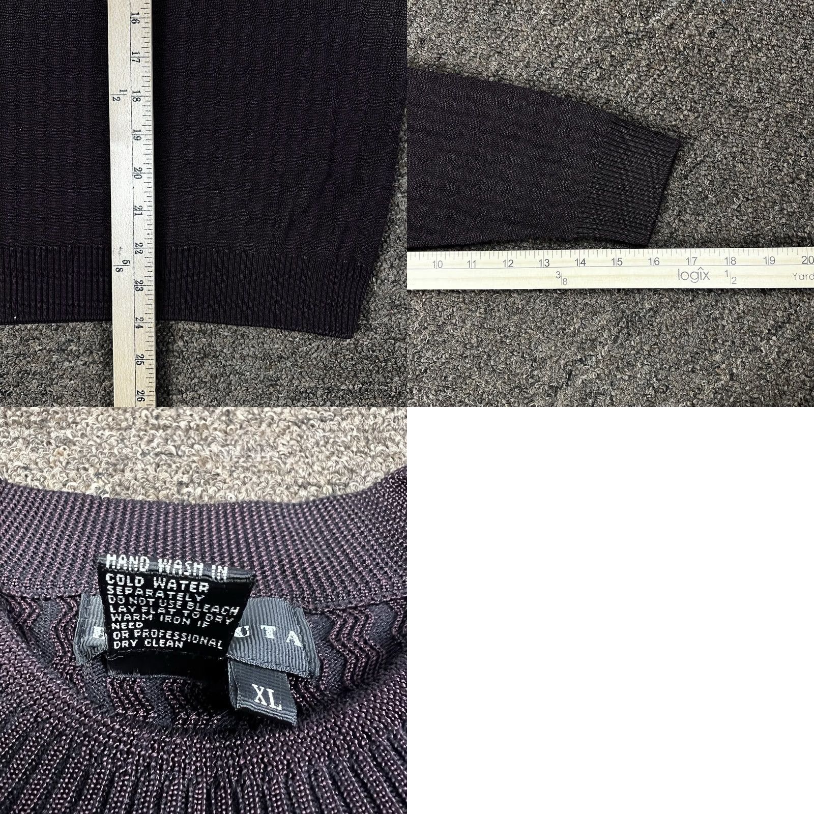 Baracuta Baracuta Mens Luxury Stretch Sweater Large Mock Neck Rayon Cotton Blend Pullover Kn...(note: Provide final) Size US L / EU 52-54 / 3 - 8 Thumbnail