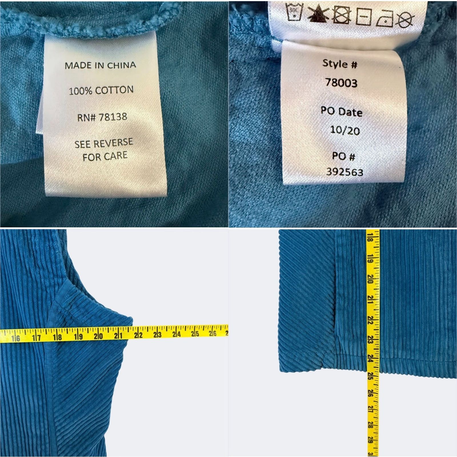 Vintage Vermont Country Club Vest Corduroy Blue L Women Size L / US 10 / IT 46 - 8 Thumbnail