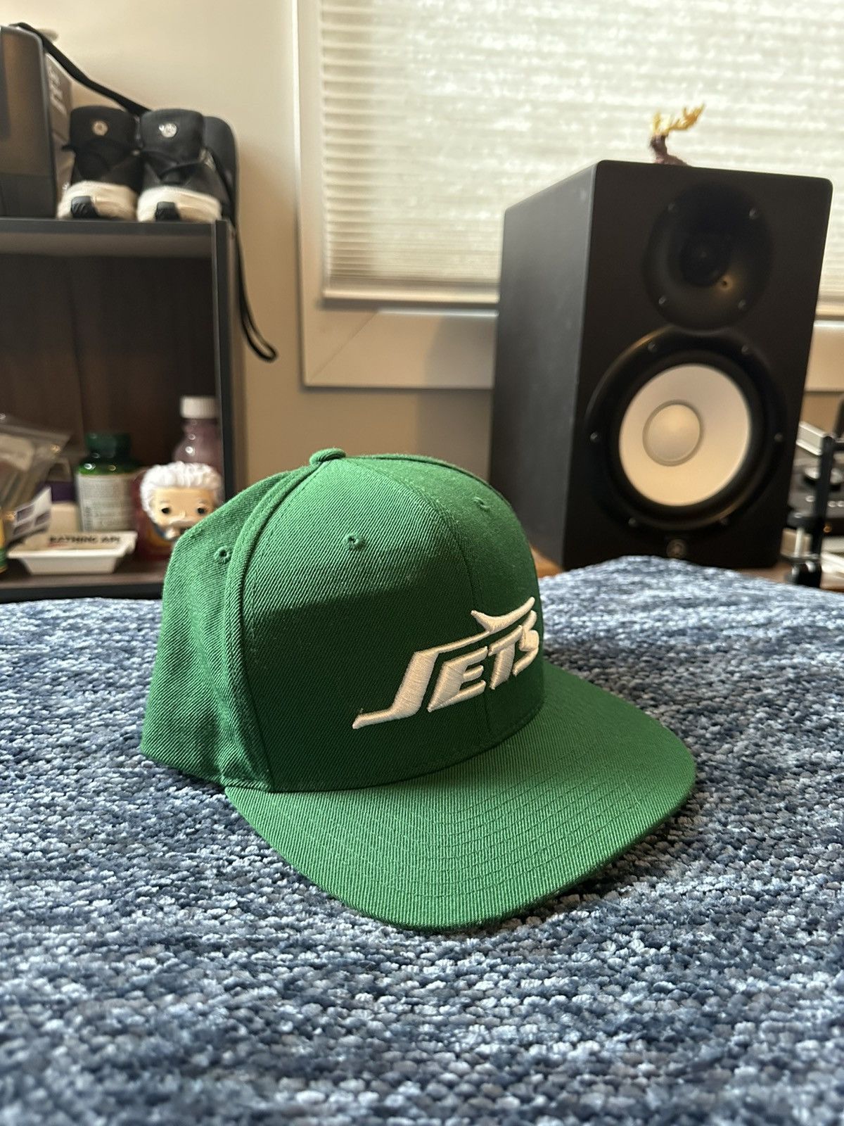 Mitchell & Ness New York Jets Mitchell & Ness Vintage Label SnapBack Hat Size ONE SIZE - 1 Thumbnail