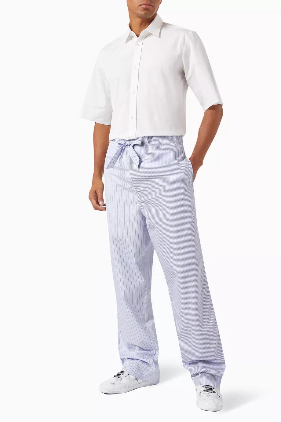 Maison Margiela oc11z0925 Striped Pant in Blue Size US 32 / EU 48 - 2 Thumbnail
