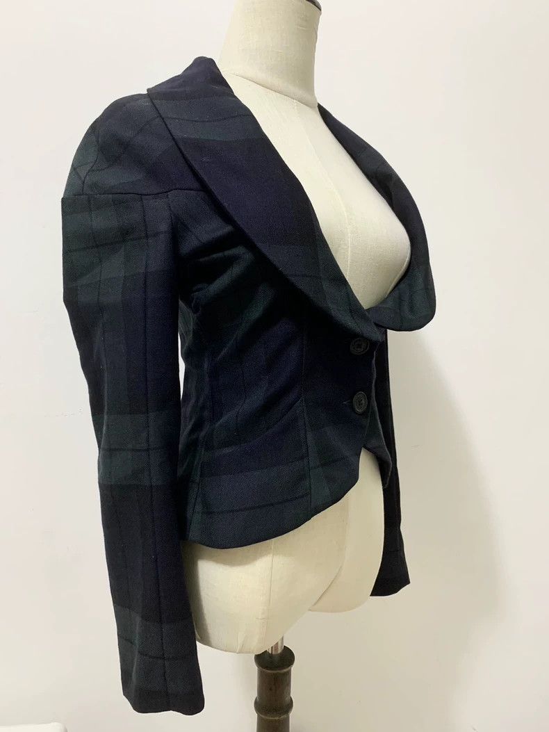 Vivienne Westwood Vivienne Westwood Blue and green plaid brooch collar suit Size XS / US 0-2 / IT 36-38 - 4 Thumbnail