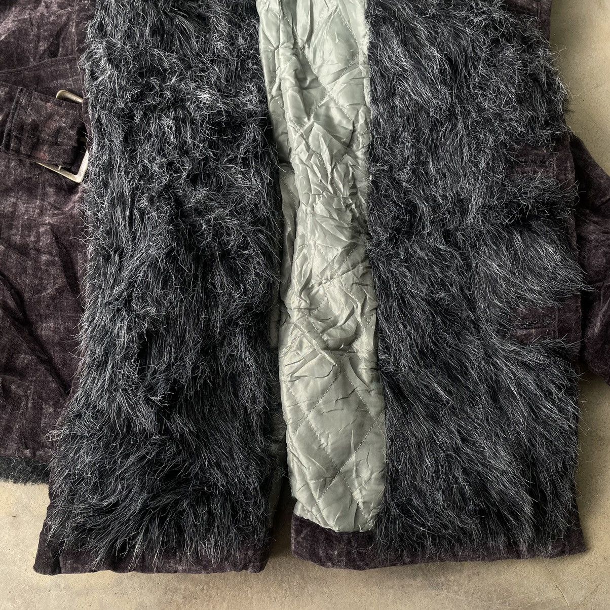 Tornado Mart 🇯🇵Tornado Mart Faux Fur Velvet Belted Gothic Punk Coat Jacket Size US M / EU 48-50 / 2 - 13 Thumbnail