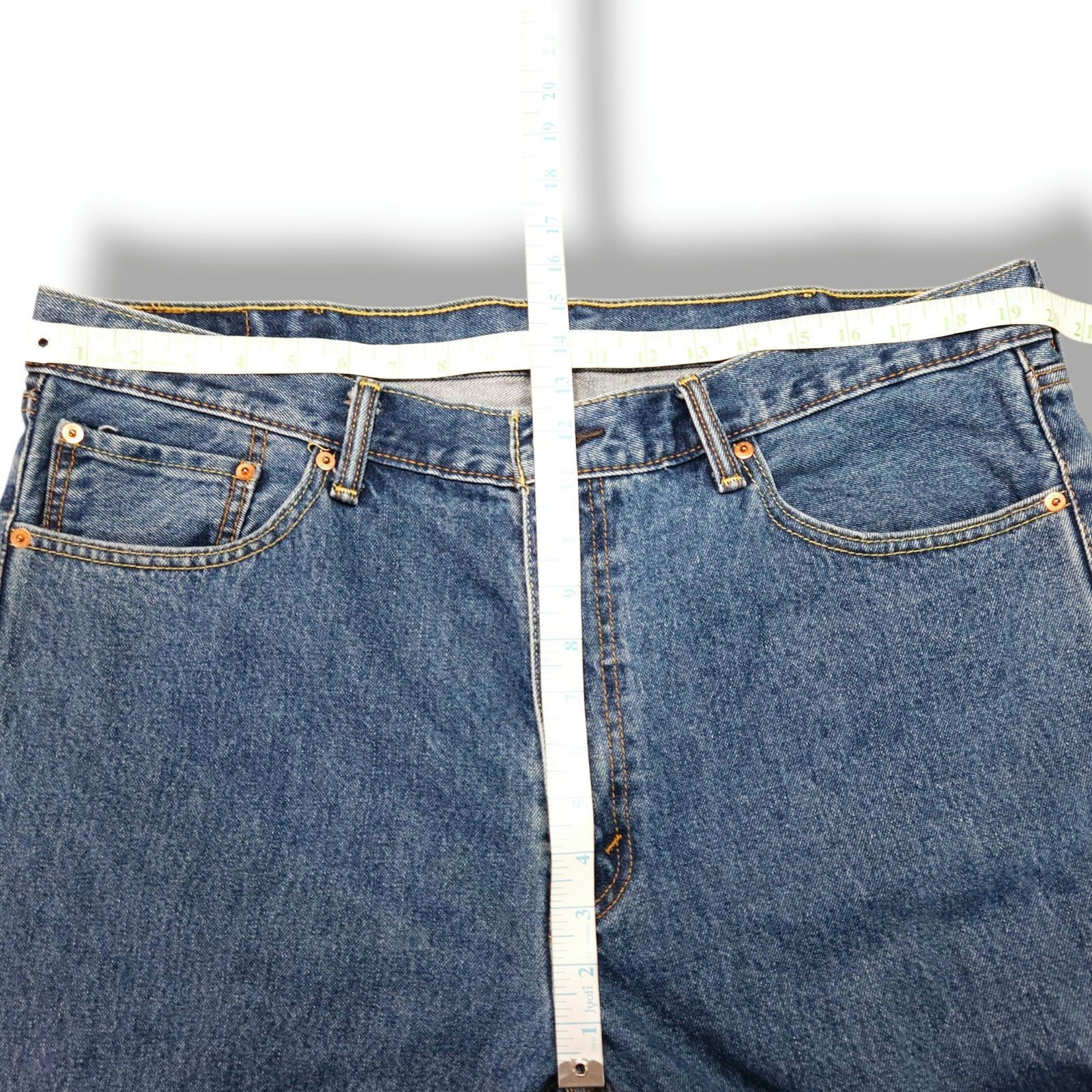 Levi's Levi’s 505 Straight Leg Jeans W40 L32 Dark Stonewash VTG Y2K Size US 40 / EU 56 - 10 Thumbnail