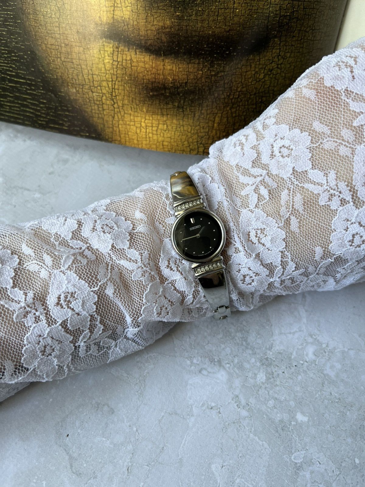 Japanese Brand × Seiko × Vintage Elegant Seiko Women’s Watch with Crystals Size ONE SIZE - 8 Thumbnail