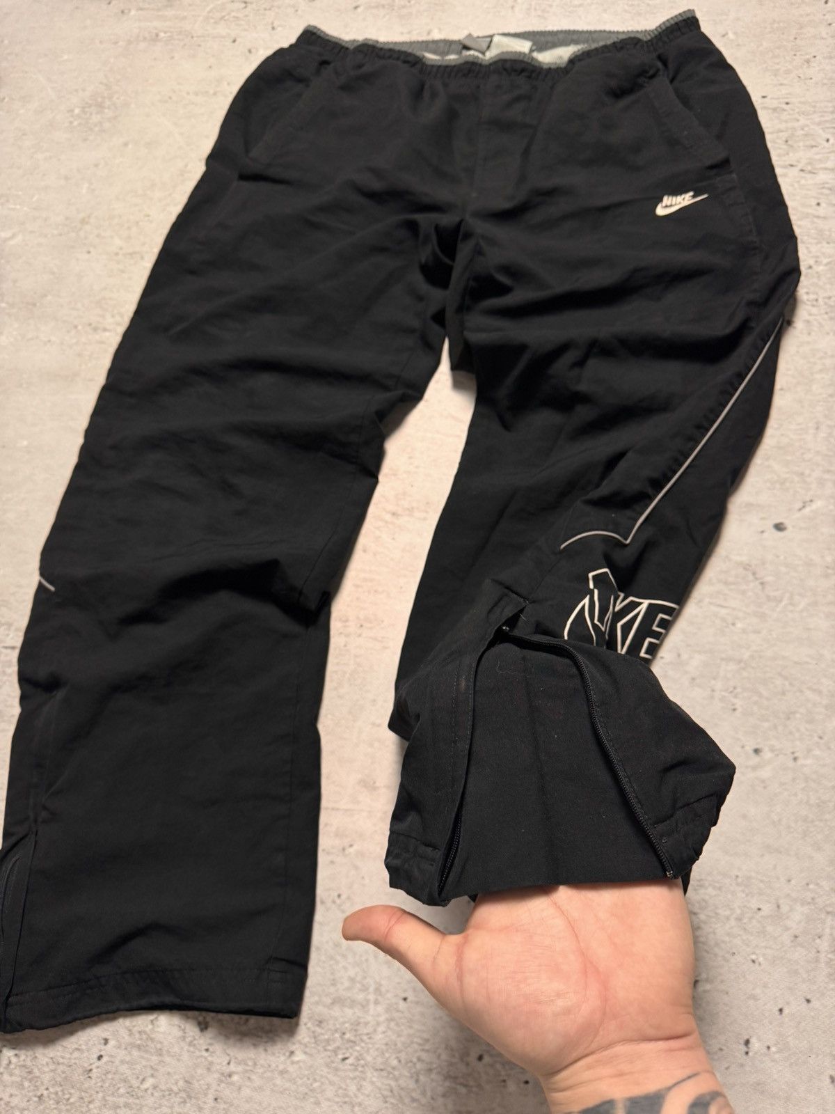 Nike × Vintage NIKE VINTAGE BASIC LOGO OVERSIZE BAGGY PANTS Size US 32 / EU 48 - 4 Thumbnail