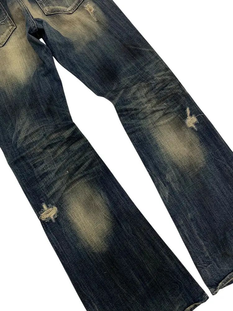 GOSTAR DE FUGA FUGA flared button fly jeans crazy disstressed ripped Size US 32 / EU 48 - 3 Thumbnail