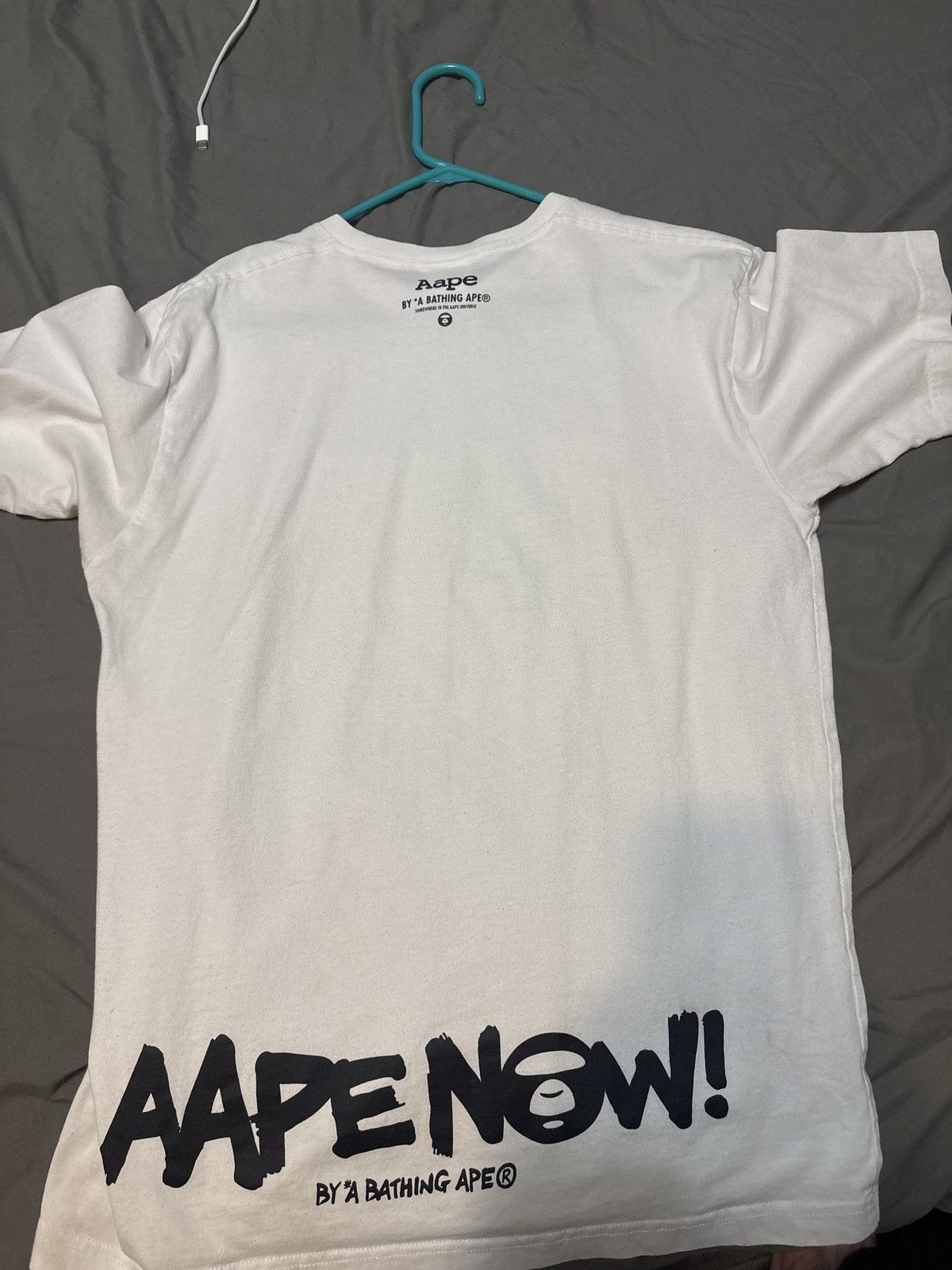 Aape × Bape White and blue Bape tee Size US M / EU 48-50 / 2 - 3 Thumbnail