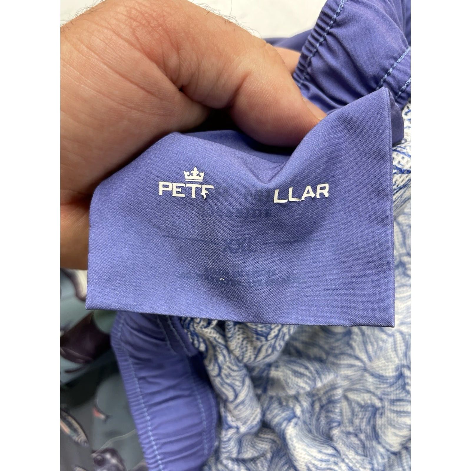 Peter Millar Peter Millar Seaside Ocean Traffic Stretch Swim Trunks Board Bottom Mens 2XL Blue multi Fish Tropical Beach Deep Sea Stretch 1990s? Size US XXL / EU 58 / 5 - 5 Thumbnail