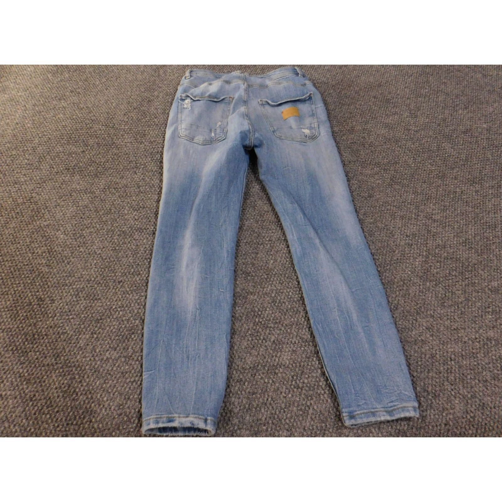Zara Zara Jeans Womens 30 Distressed Light Wash Skinny Denim Blue Made Turkey Jeans Size 30" / US 8 / IT 44 - 7 Thumbnail