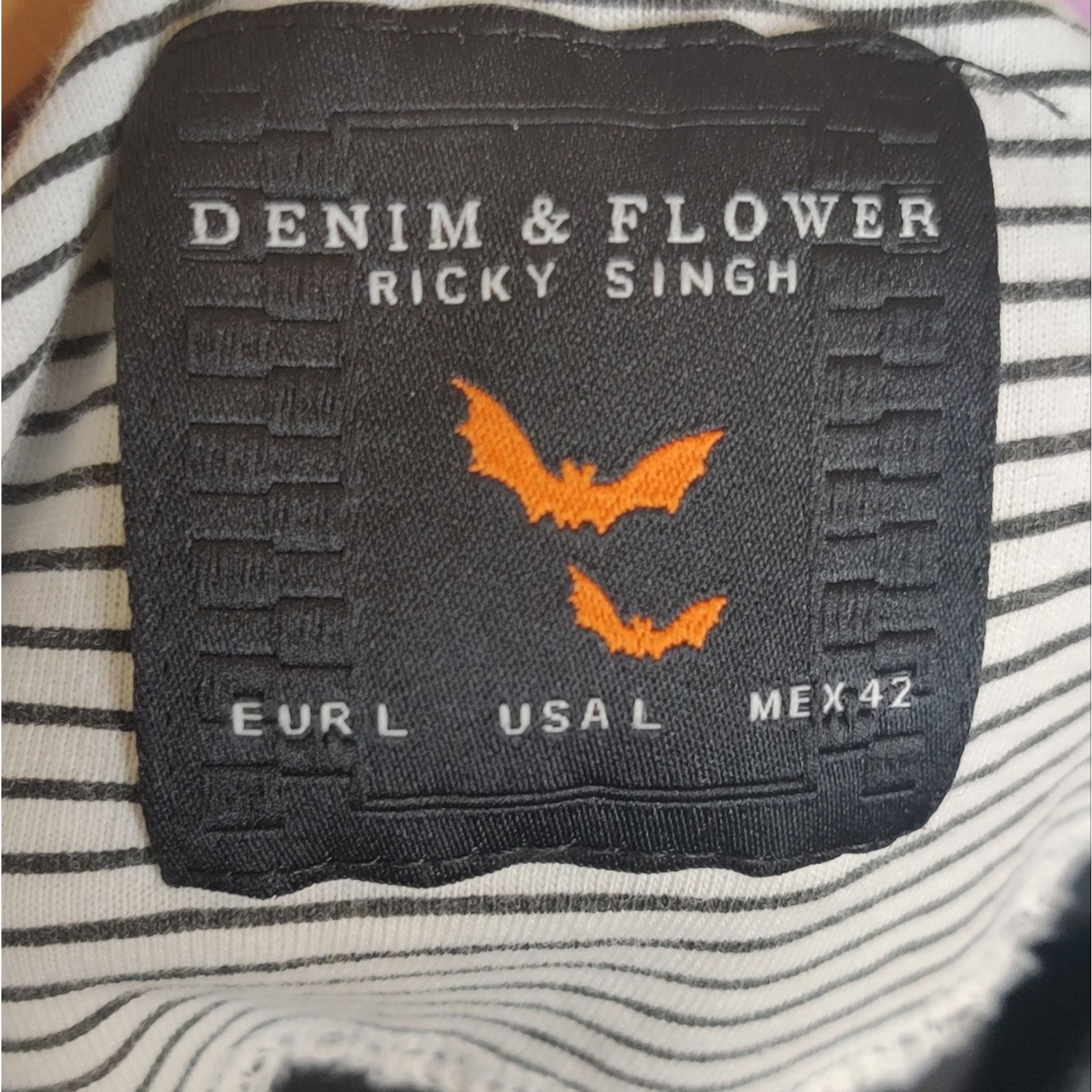 Denim & Co. Denim & Flower Black Halloween Polo Shirt Ghosts BOO Crew Size US L / EU 52-54 / 3 - 3 Thumbnail