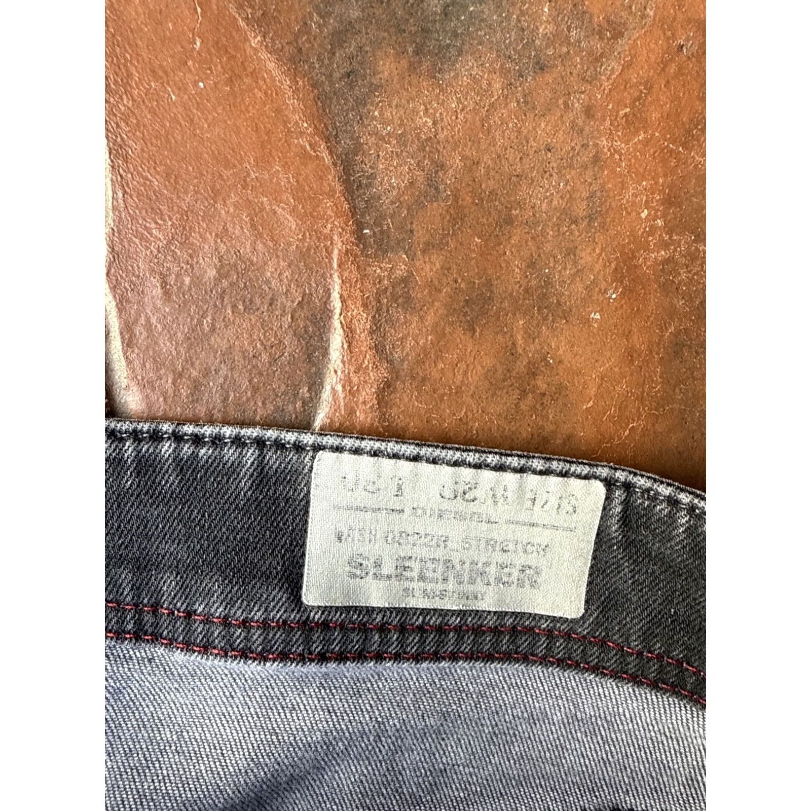 Diesel VINTAGE Diesel Sleenker Slim Jeans 29x30 Button Fly Charcoal Wash Gray 90s Grunge Dante? Size 29" - 3 Thumbnail