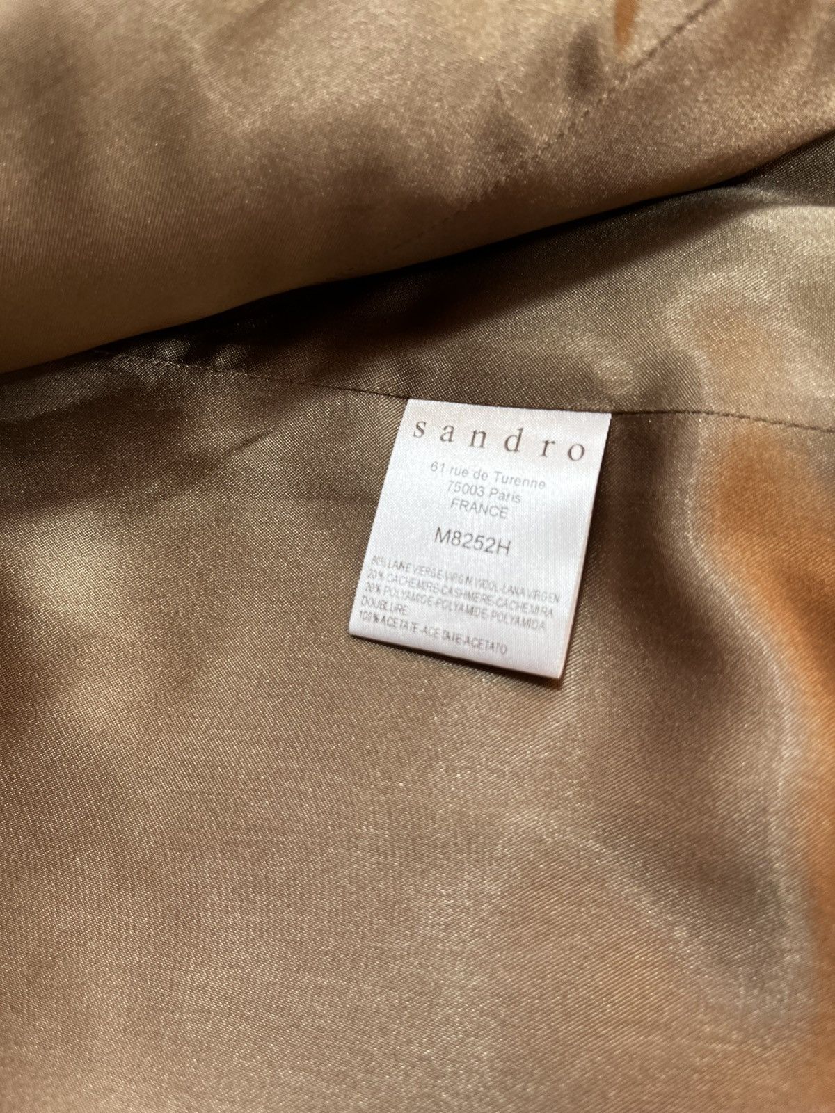 Sandro × Vintage Vintage Y2K Sandro wool cashmere coat jacket old money Size S / US 4 / IT 40 - 7 Thumbnail