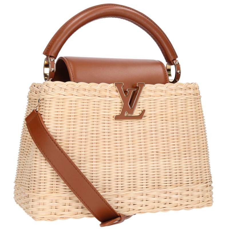 Louisvuitton Capucines Shoulder Bag Beige Size One Size, Men's