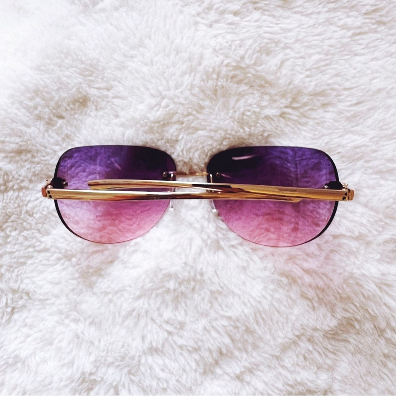 Other Ophelia Purple Floral Chic Sunglasses Size ONE SIZE - 10 Thumbnail