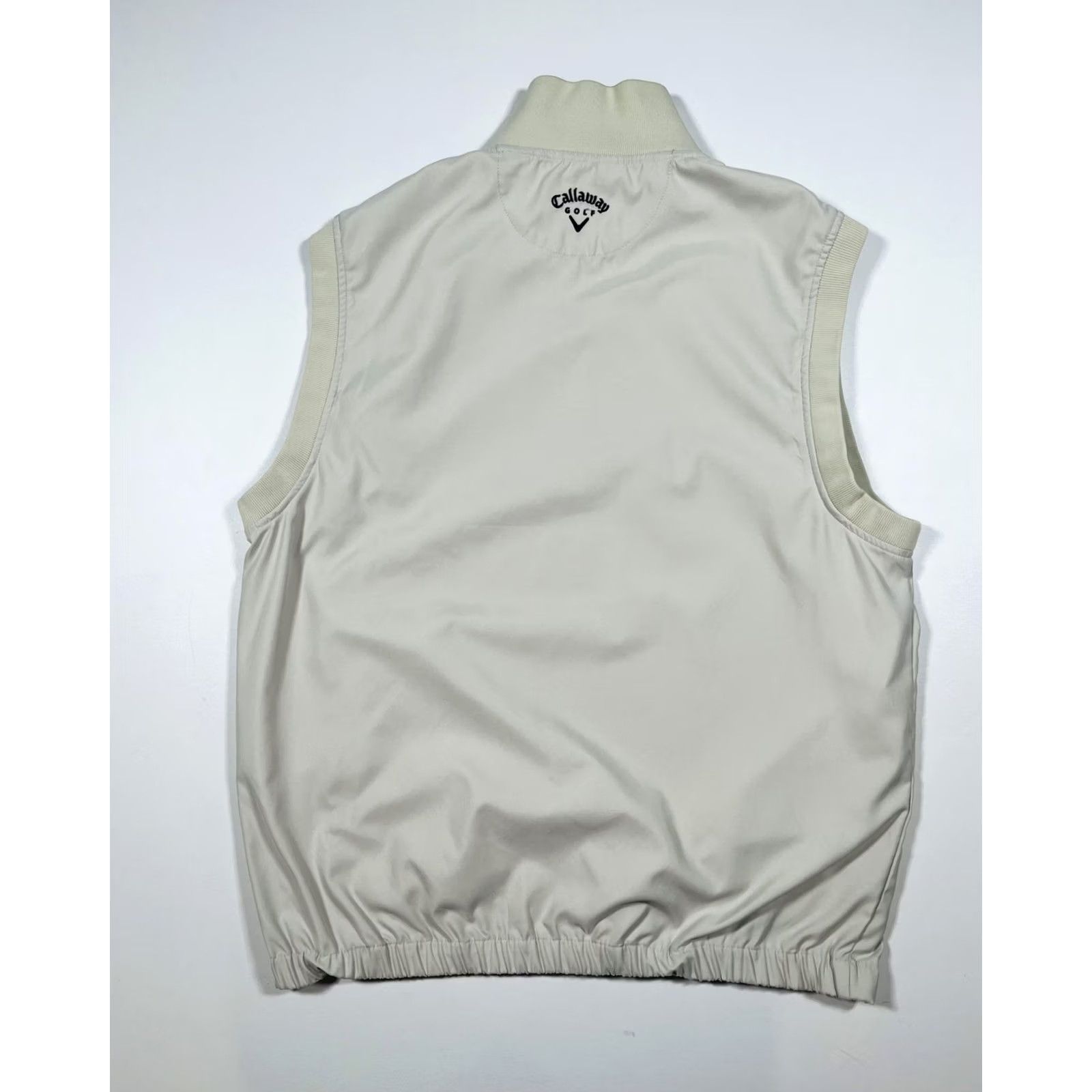 Callaway Callaway Vest Mens M Beige Half Zip Sleeveless Golf Logo Windbreaker Lined Zip Pockets Lightweight Elastic Hem Size US M / EU 48-50 / 2 - 2 Thumbnail