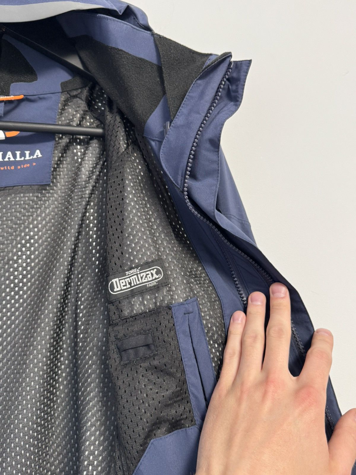 Other Kaikkialla Waterproof Hooded Outdoor Jacket Navy Blue Size XL / US 12-14 / IT 48-50 - 18 Thumbnail