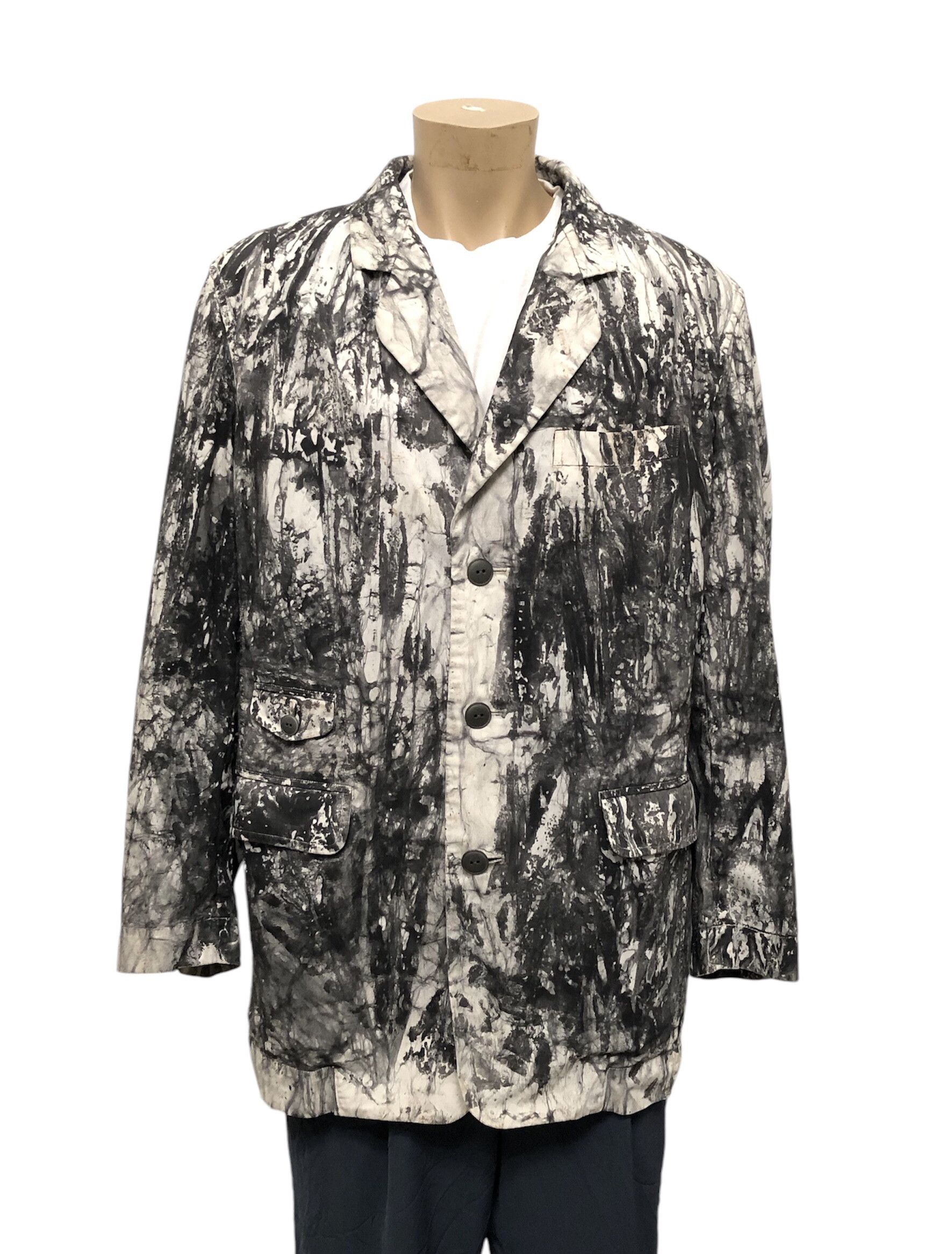 Designer × Issey Miyake SS94 Suminagashi-Dyed Cotton ISSEY MIYAKE MEN Size 50L - 5 Thumbnail