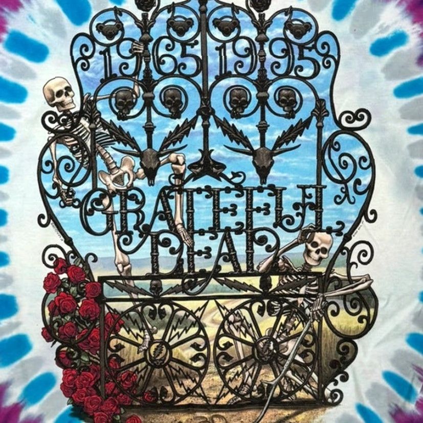 Ripple Junction LIquid Blue Grateful Dead 1965-1995 30 Years T Shirt Men Size M Short Sleeve Y2K Shirt Mens Grateful Dead 1960s 1990s Size US M / EU 48-50 / 2 - 5 Thumbnail