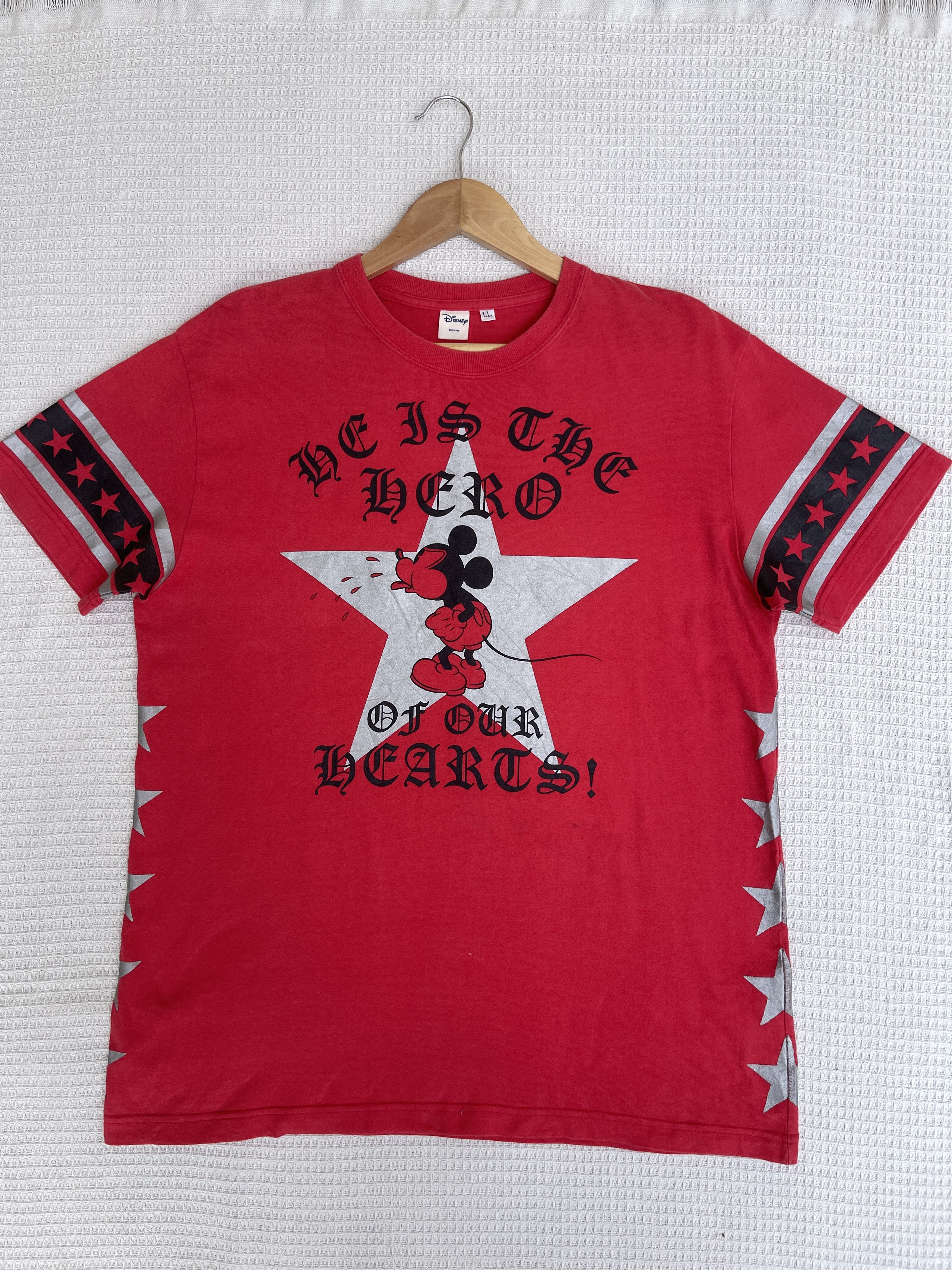 Disney Last Drop🔥Rare🔥Vtg Mickey Mouse Chrome Hearts design T-Shirt Size US L / EU 52-54 / 3 - 12 Thumbnail