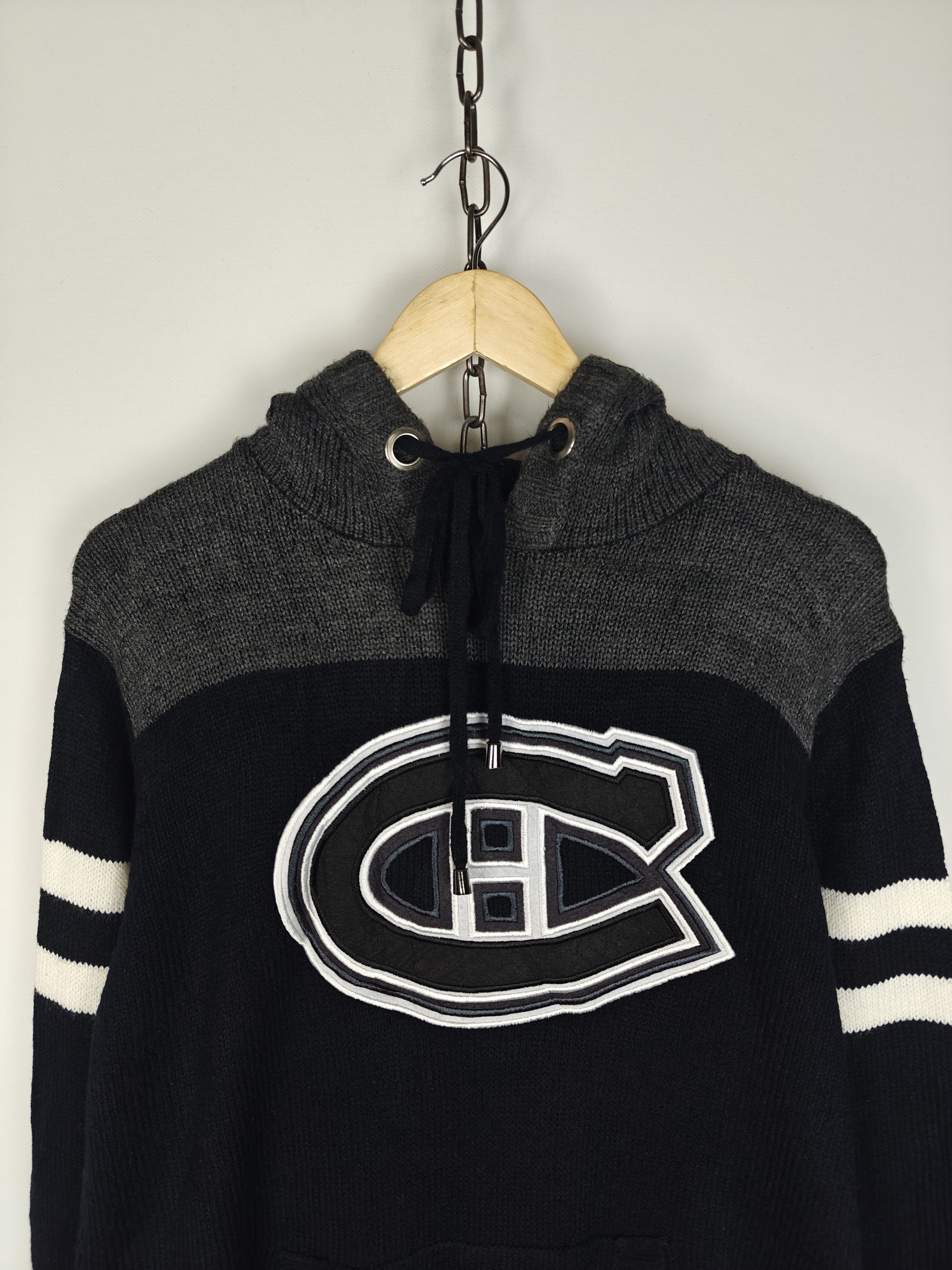 NHL NHL Montreal Canadiens Hoodie Knit Sweater Black size M Size US M / EU 48-50 / 2 - 2 Thumbnail