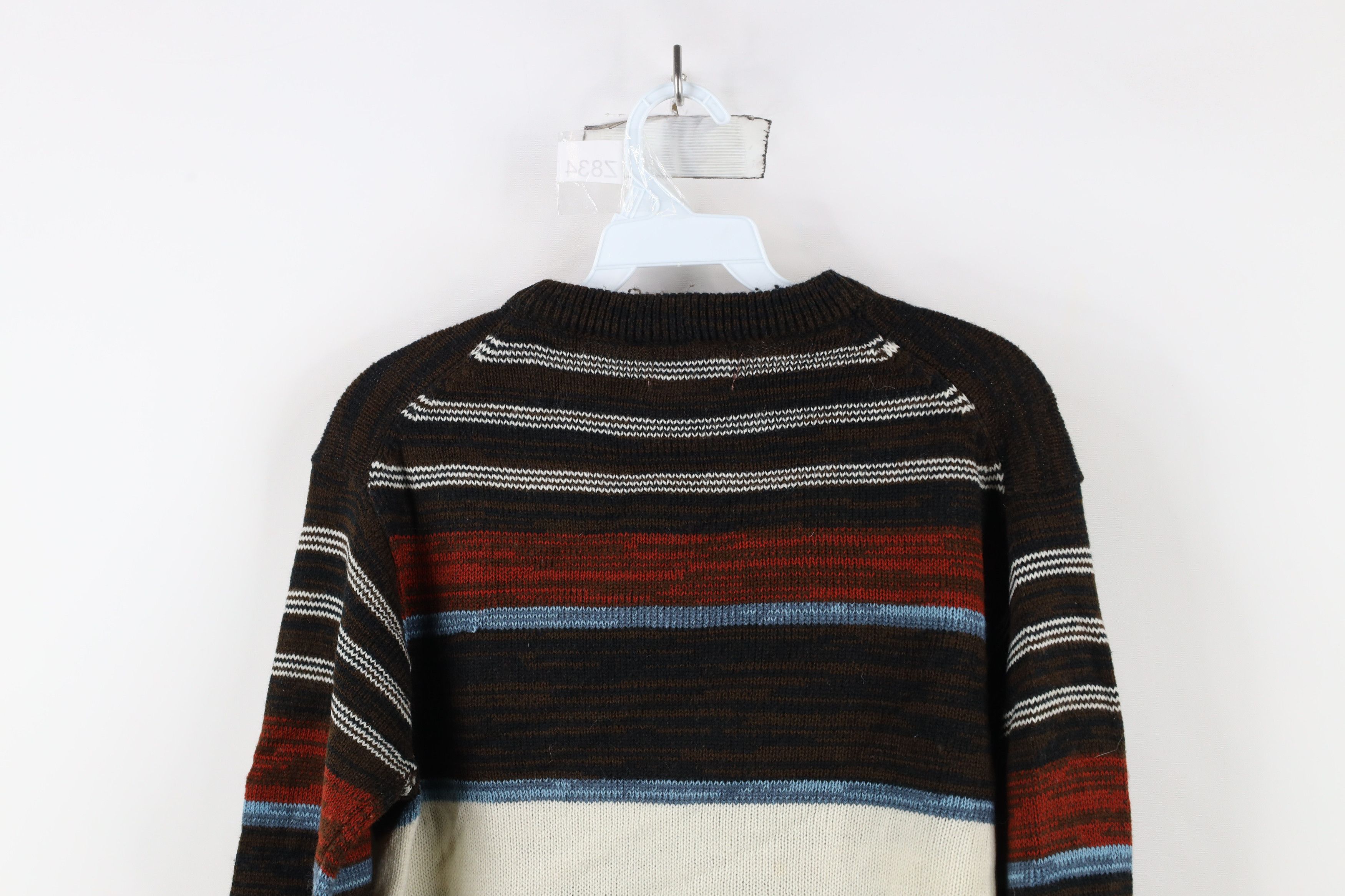 Vintage Vintage 70s Streetwear Southwestern Knit Crewneck Sweater Size M / US 6-8 / IT 42-44 - 8 Thumbnail